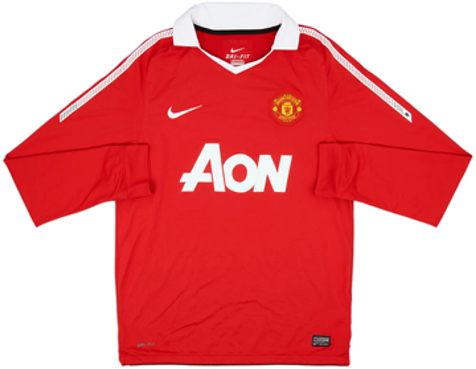 2010-11 Manchester United Home L/S Shirt Scholes #18 - 7/10 - (M)