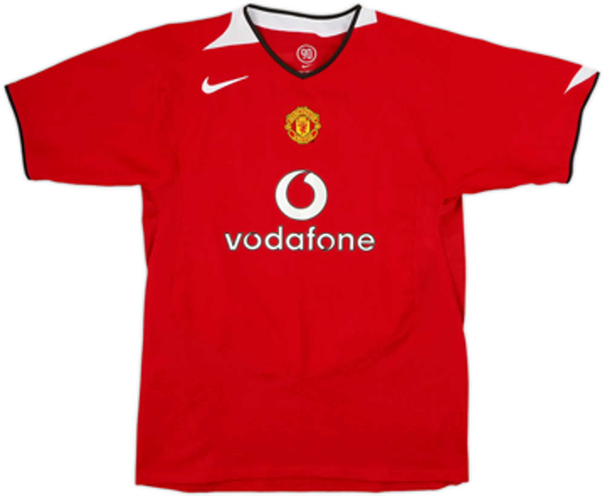 2004-06 Manchester United Home Shirt Smith #14 - 4/10 - (XL.Boys)