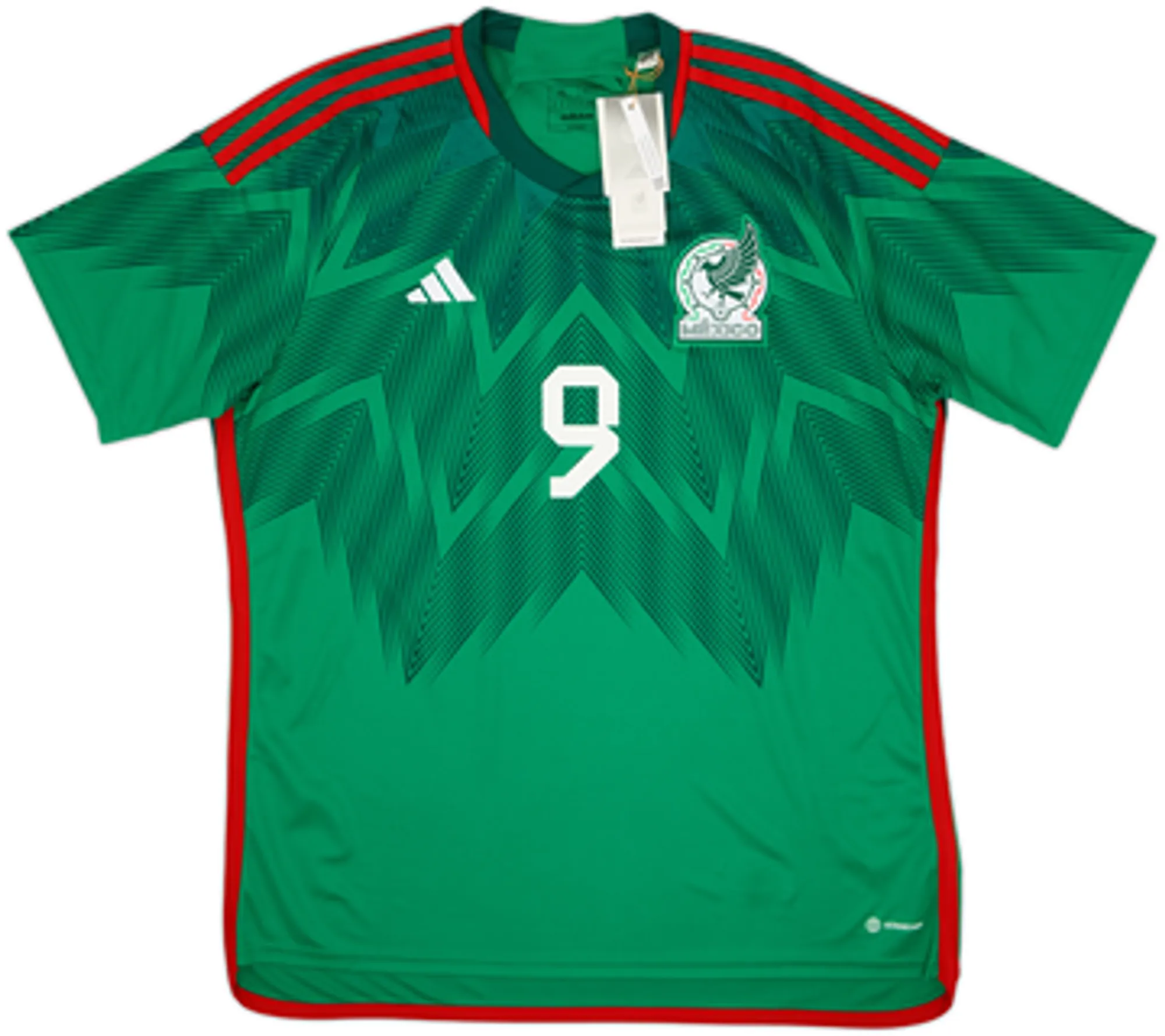 2022 Mexico Home Shirt Raul #9 (XL)