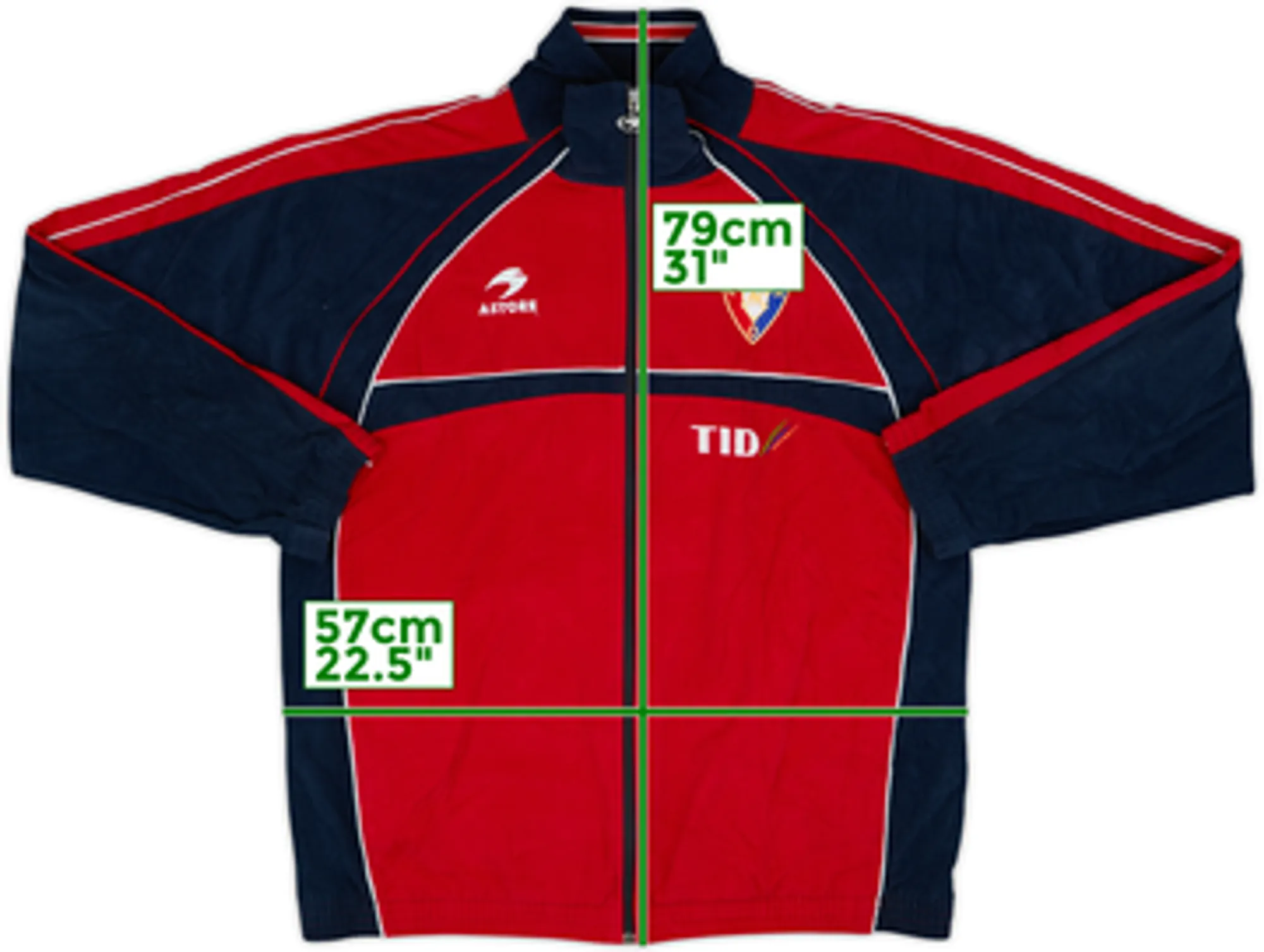 2000-01 Osasuna Player Issue Astore Track Jacket - 8/10 - (L)