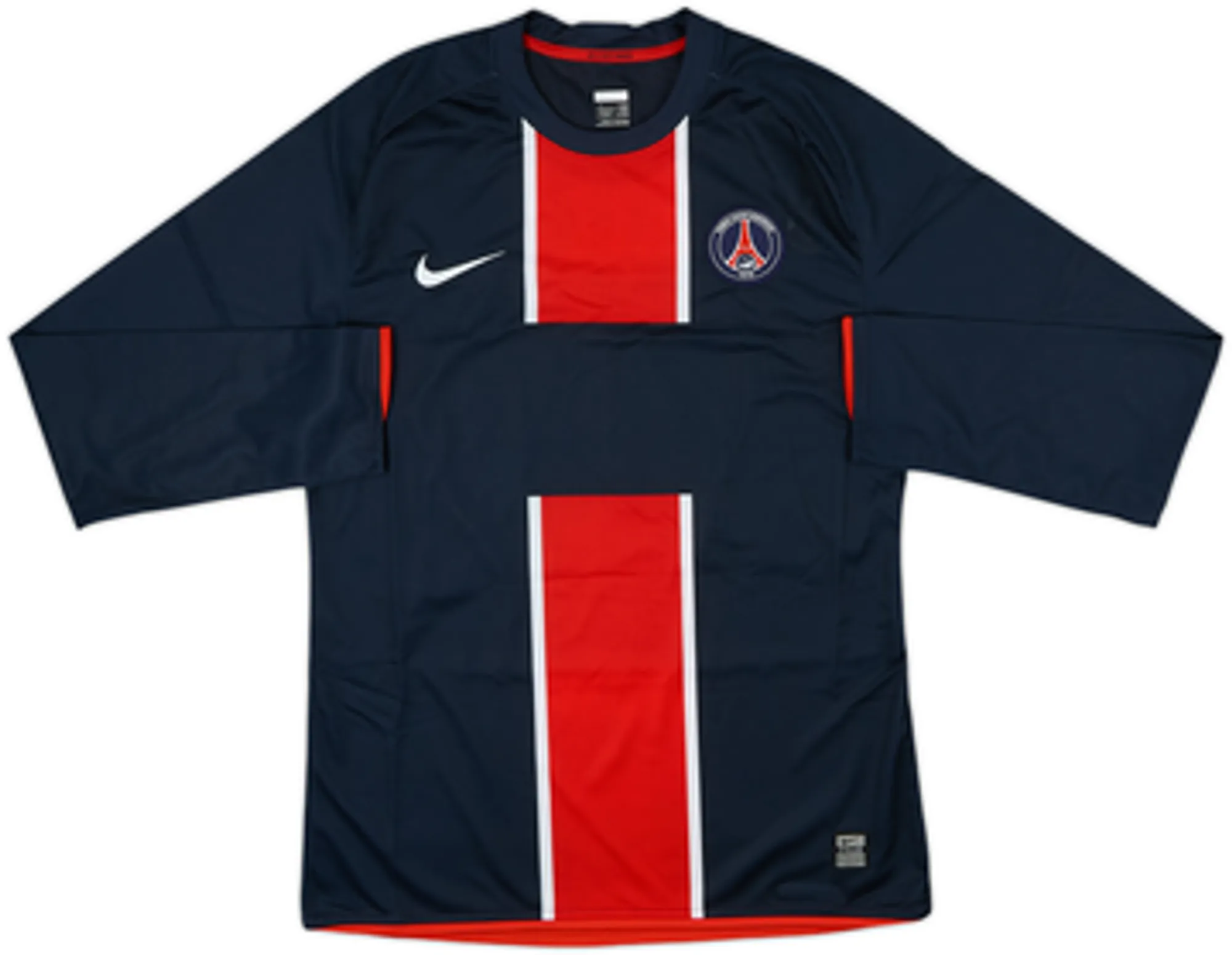 2008-09 Paris Saint-Germain Player Issue Home L/S Shirt Makelele #4 - 8/10 - (M)