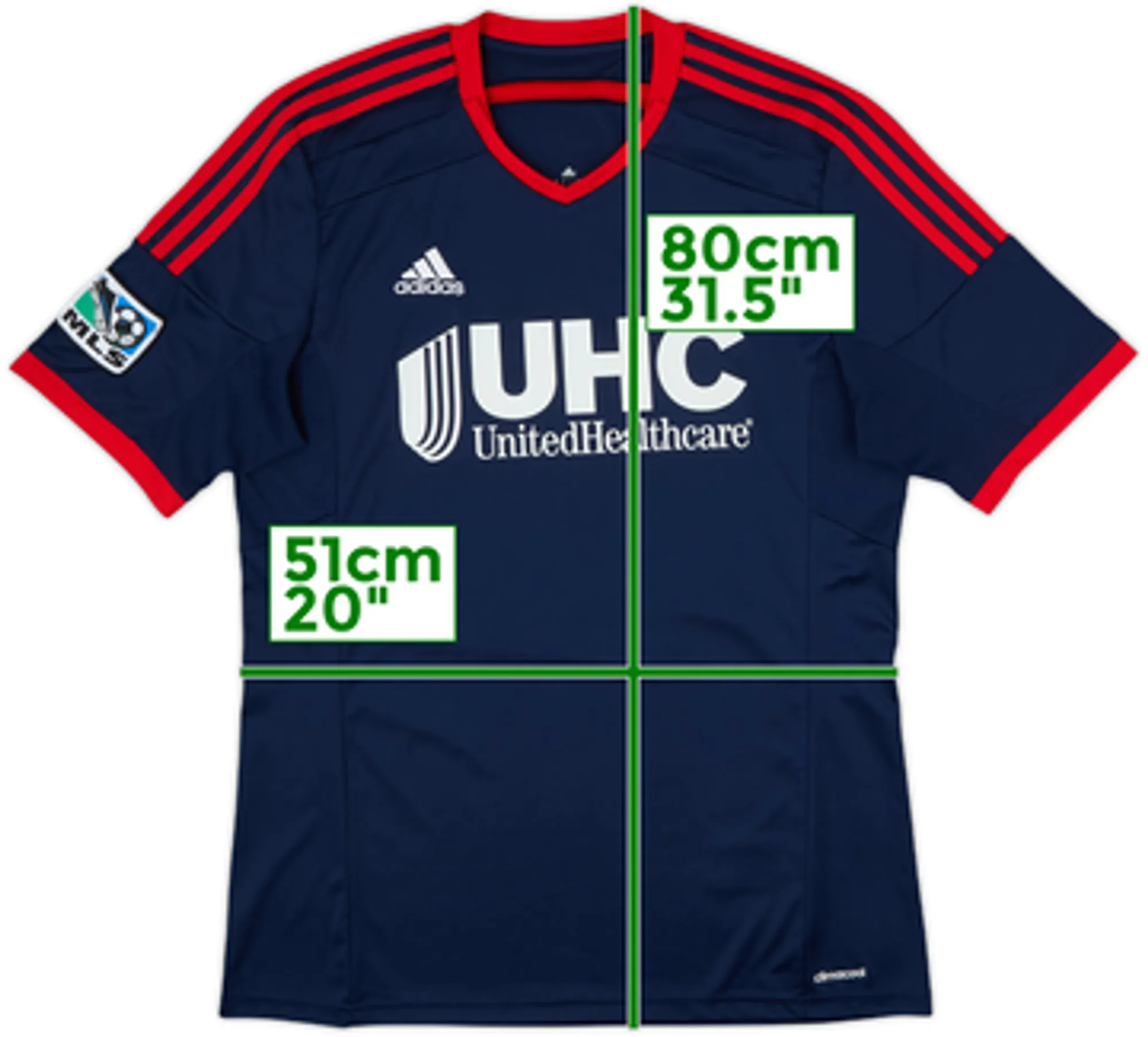2014-15 New England Revolution Home Shirt - 8/10 - (L)