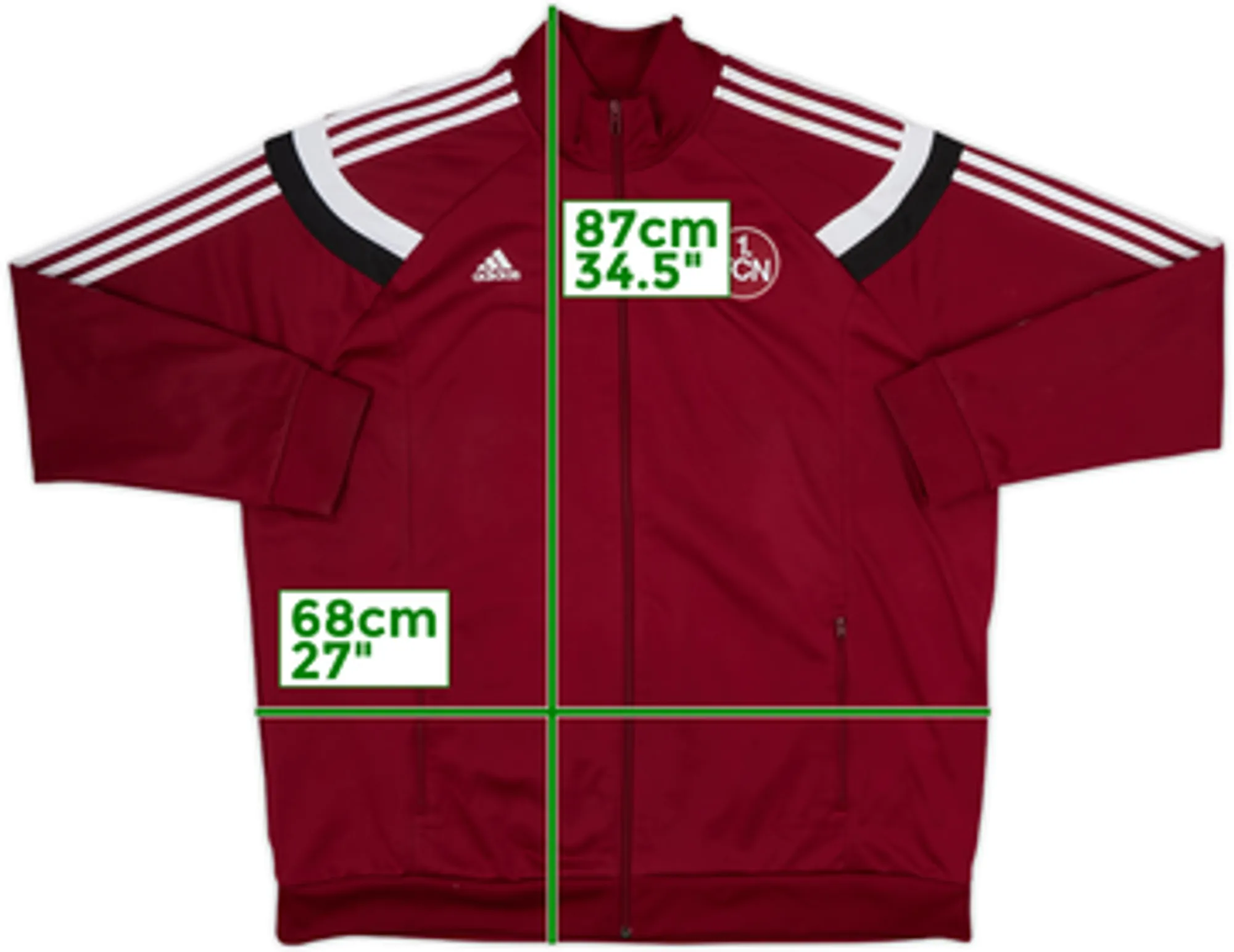 2014-15 Nurnberg adidas Track Jacket - 7/10 - (XXL)