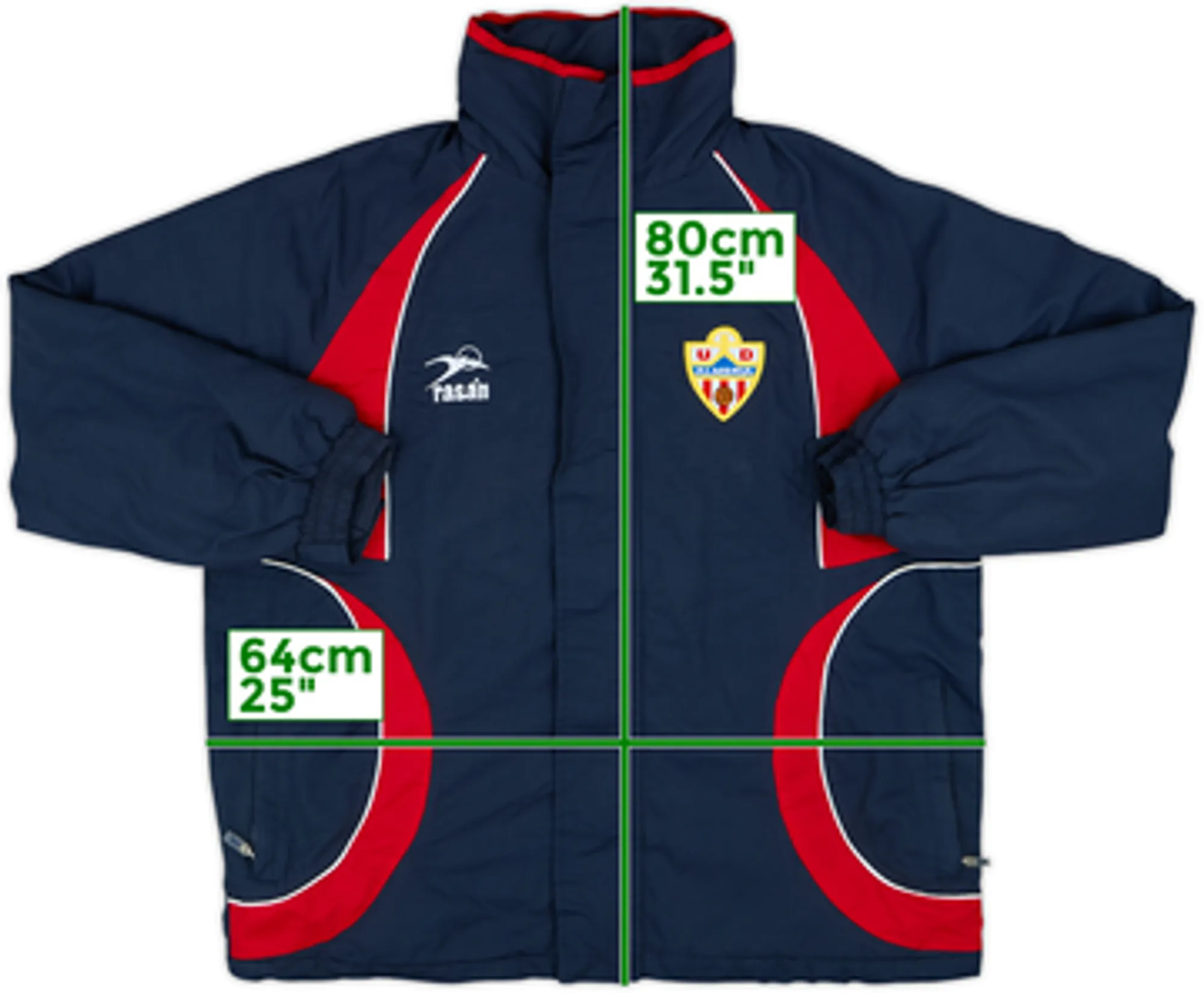 2010-11 Almeria Rasan Padded Bench Coat - 8/10 - (M)