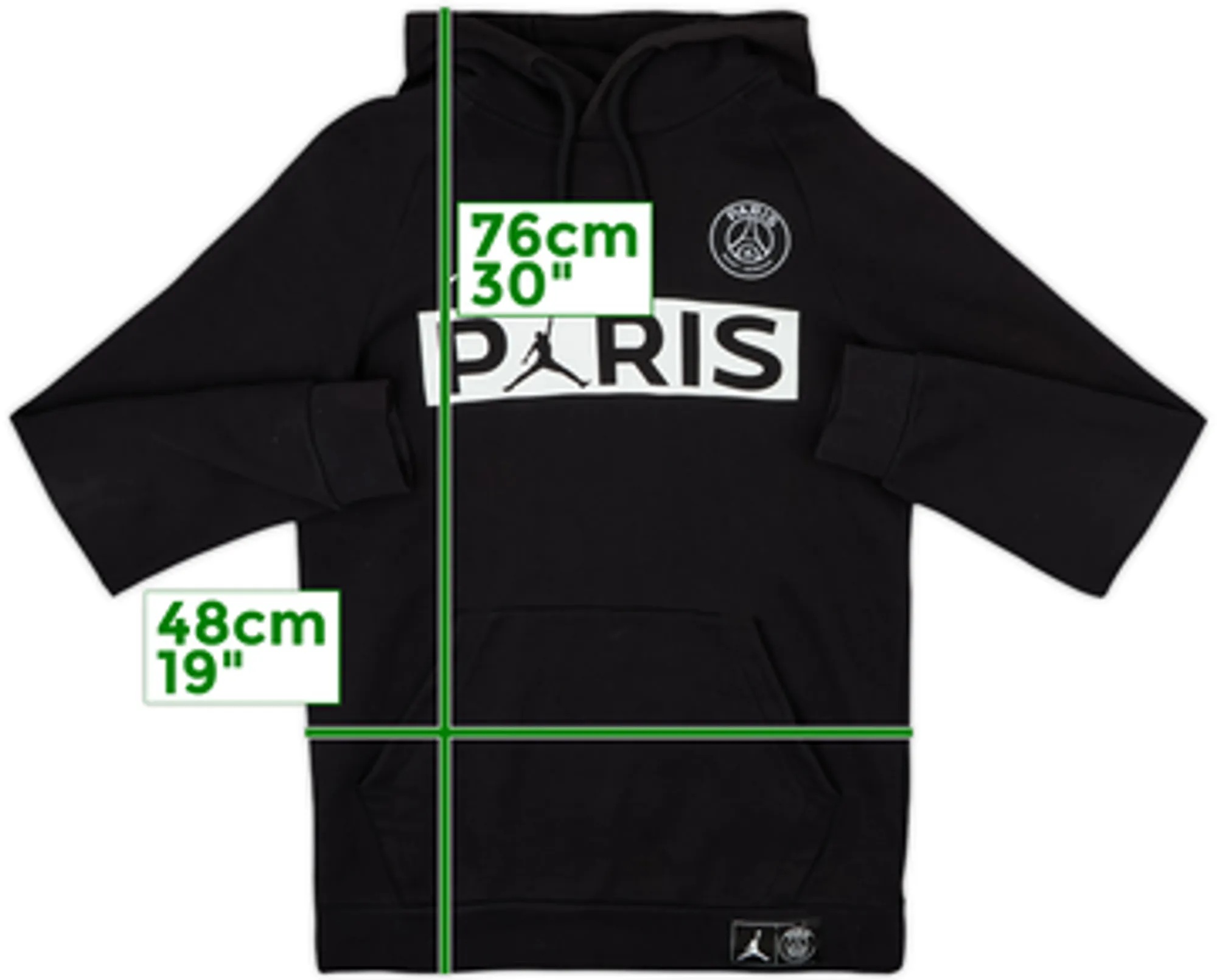 2019-20 Paris Saint-Germain Jordan Hooded Top - 8/10 - (S)