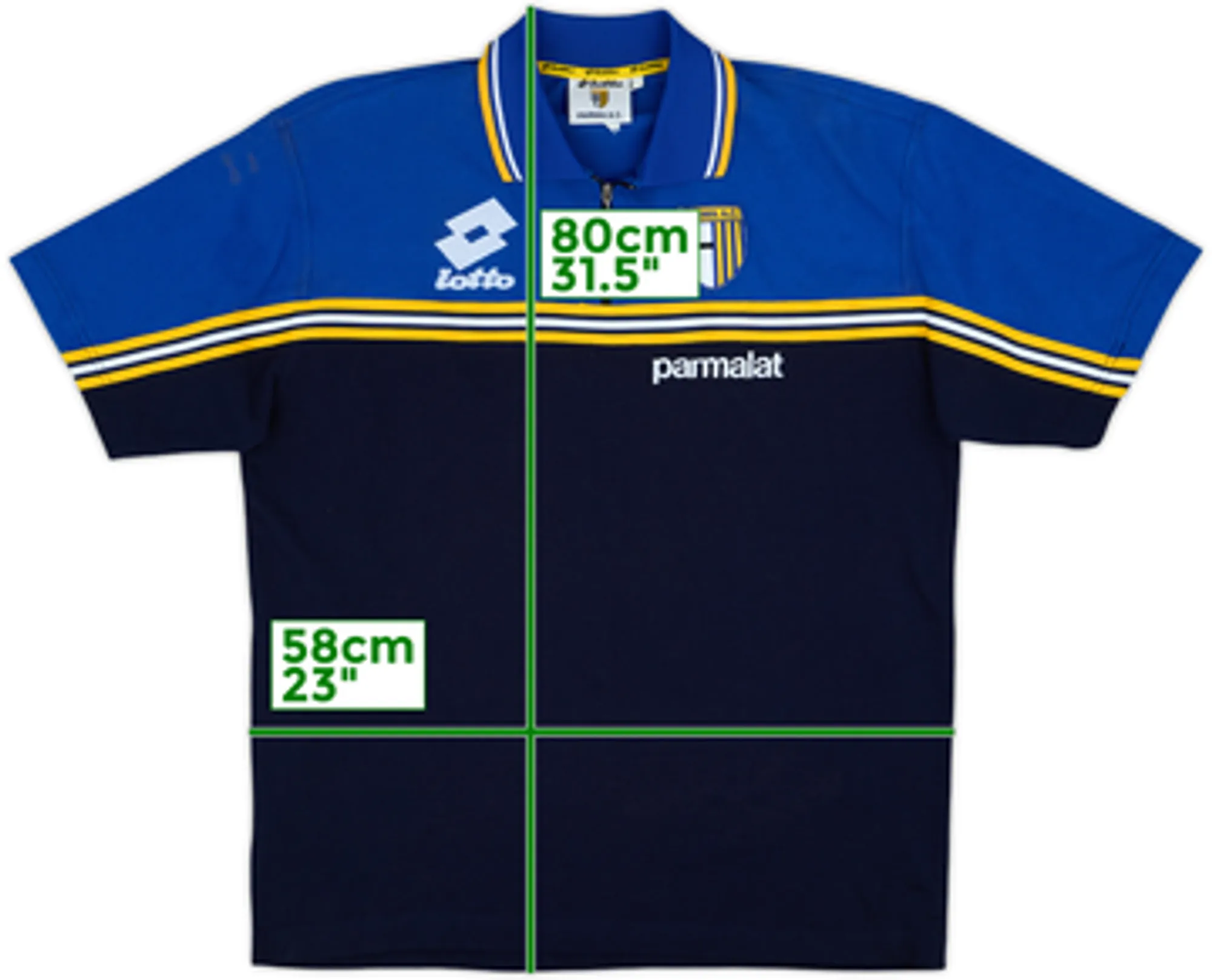 1998-99 Parma Lotto 1/4 Zip Polo Shirt - 7/10 - (XXL)