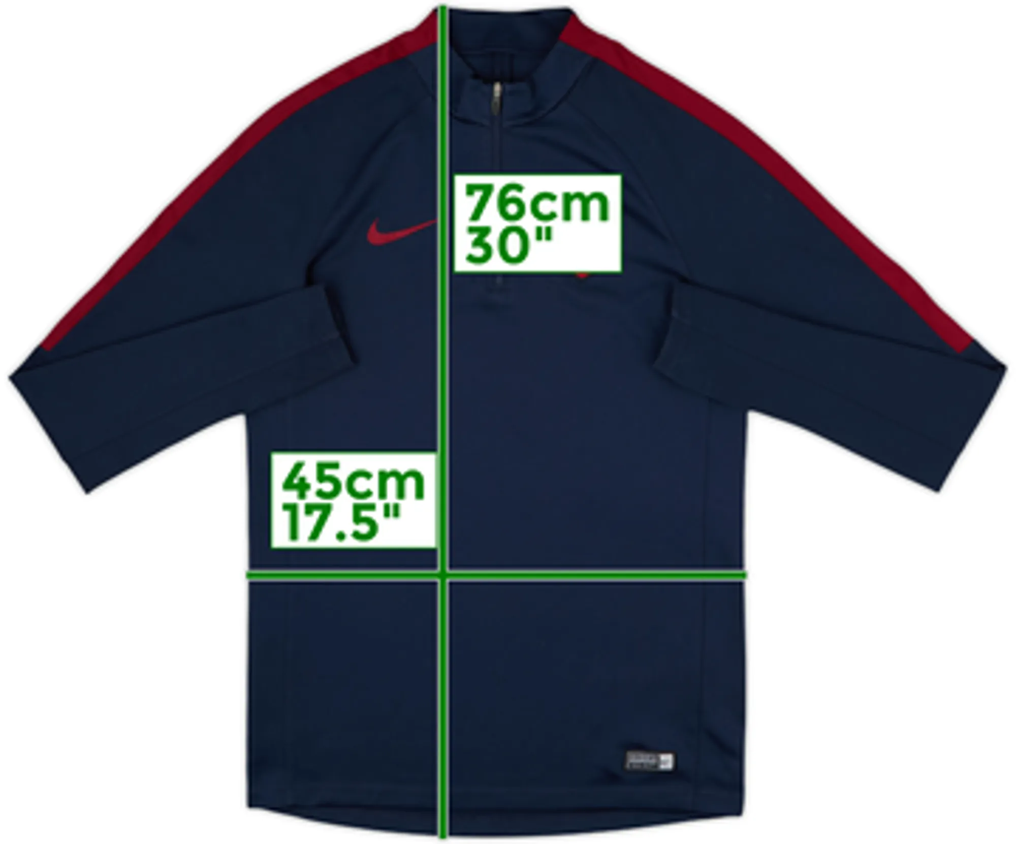 2016-17 Roma Nike 1/4 Zip Drill Top - 7/10 - (S)