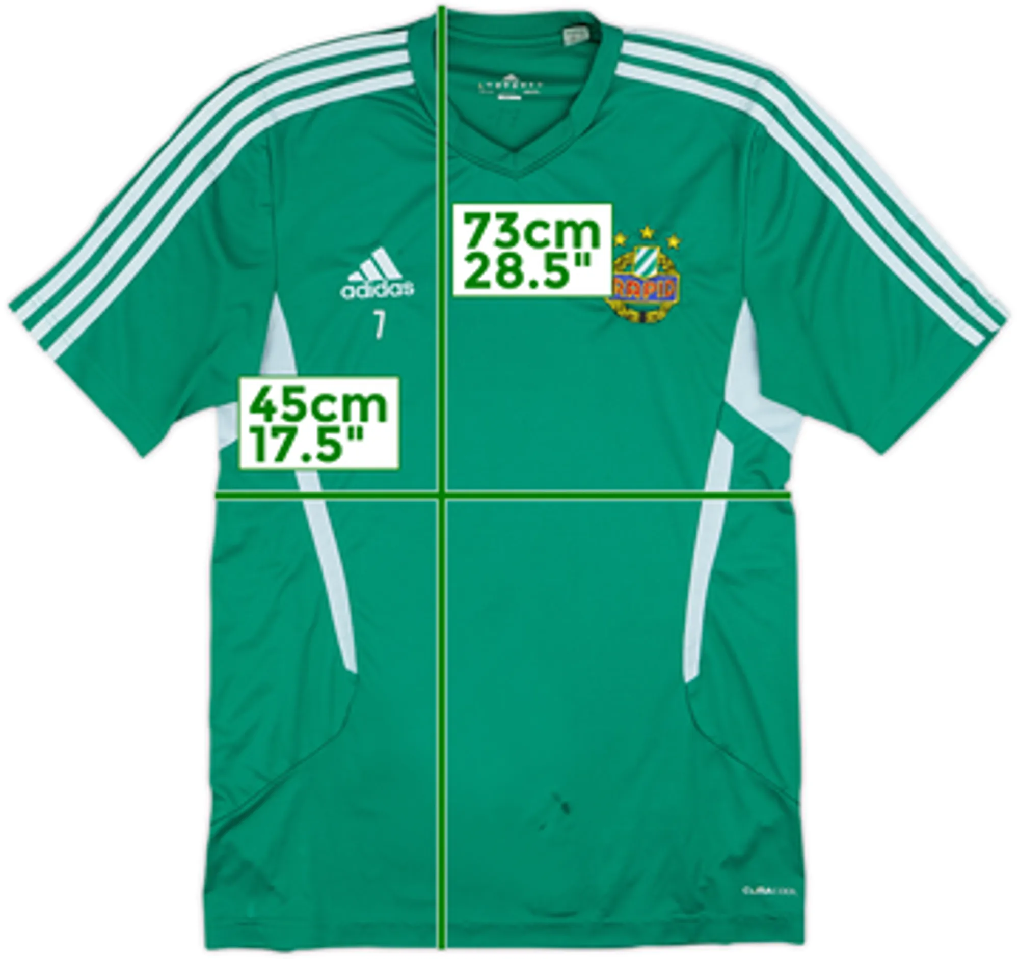 2012-13 Rapid Vienna Player Issue adidas Training Shirt #7 - 6/10 - (M)