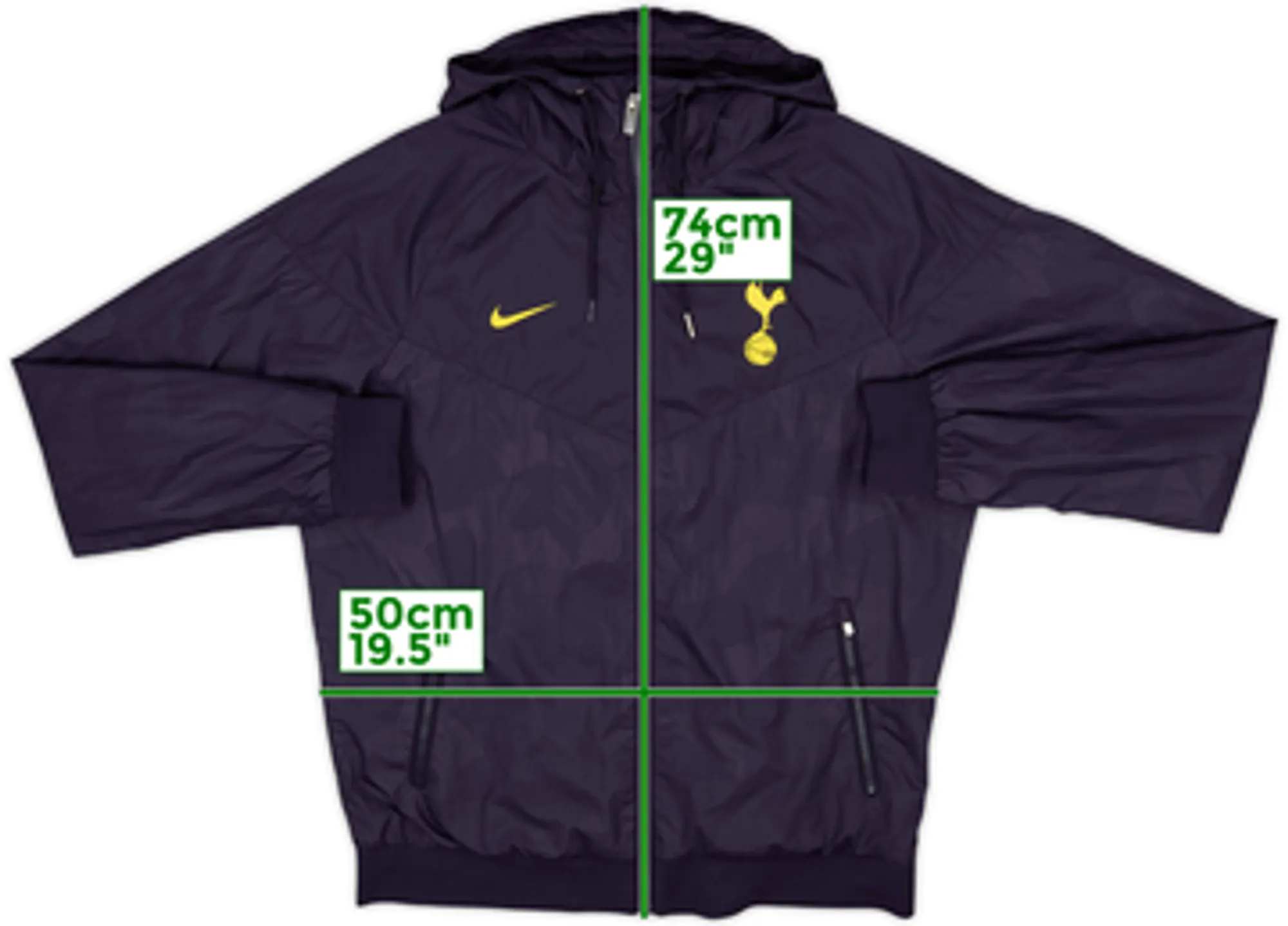 2017-18 Tottenham Nike Hooded Rain Jacket - 8/10 - (M)