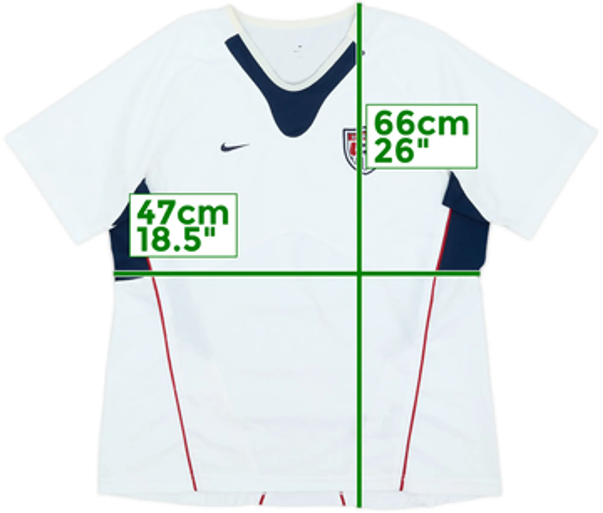 2005-07 USA Women's Home Shirt - 8/10 - (Women's M)