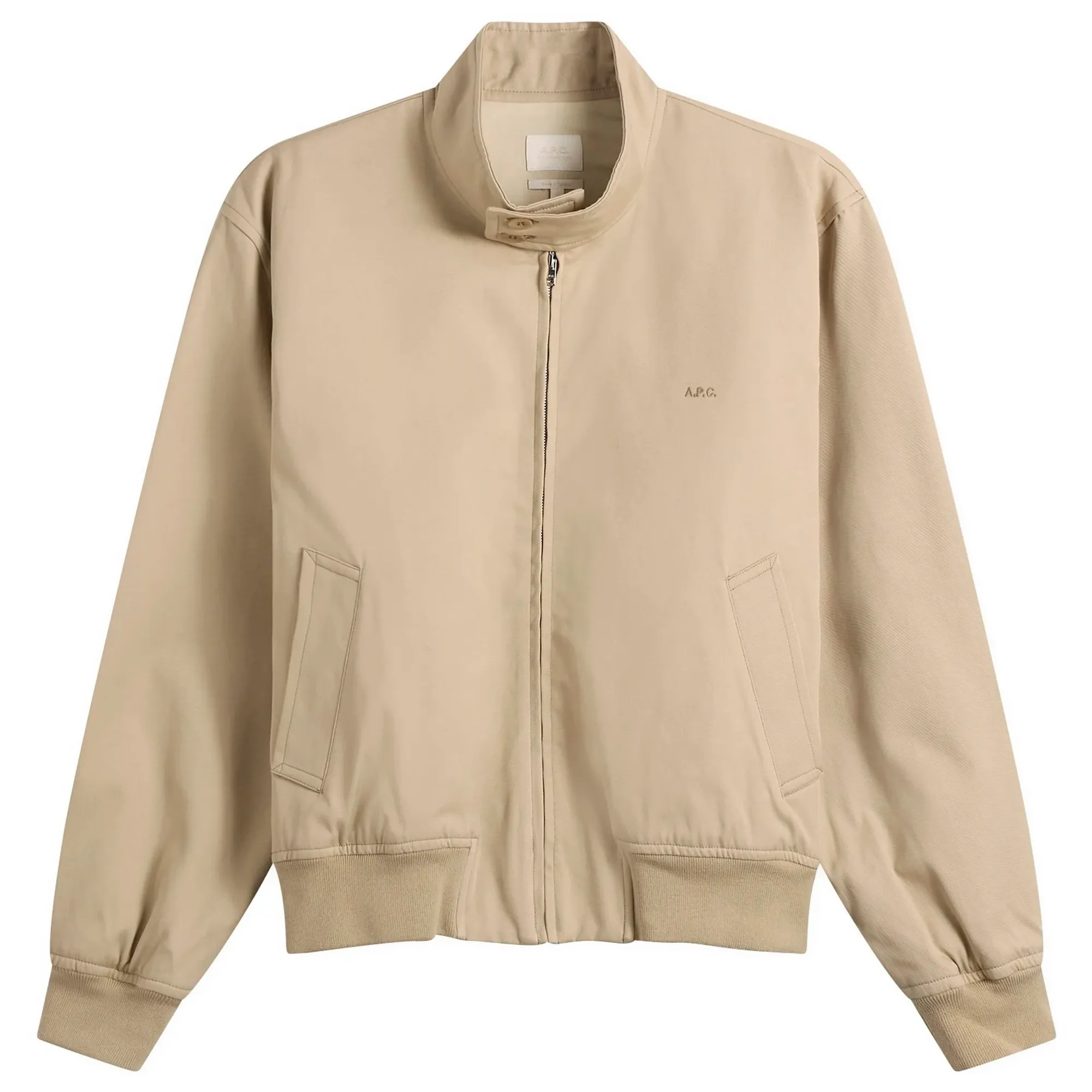 A.P.C. Men's Zip Harrington Jacket Beige