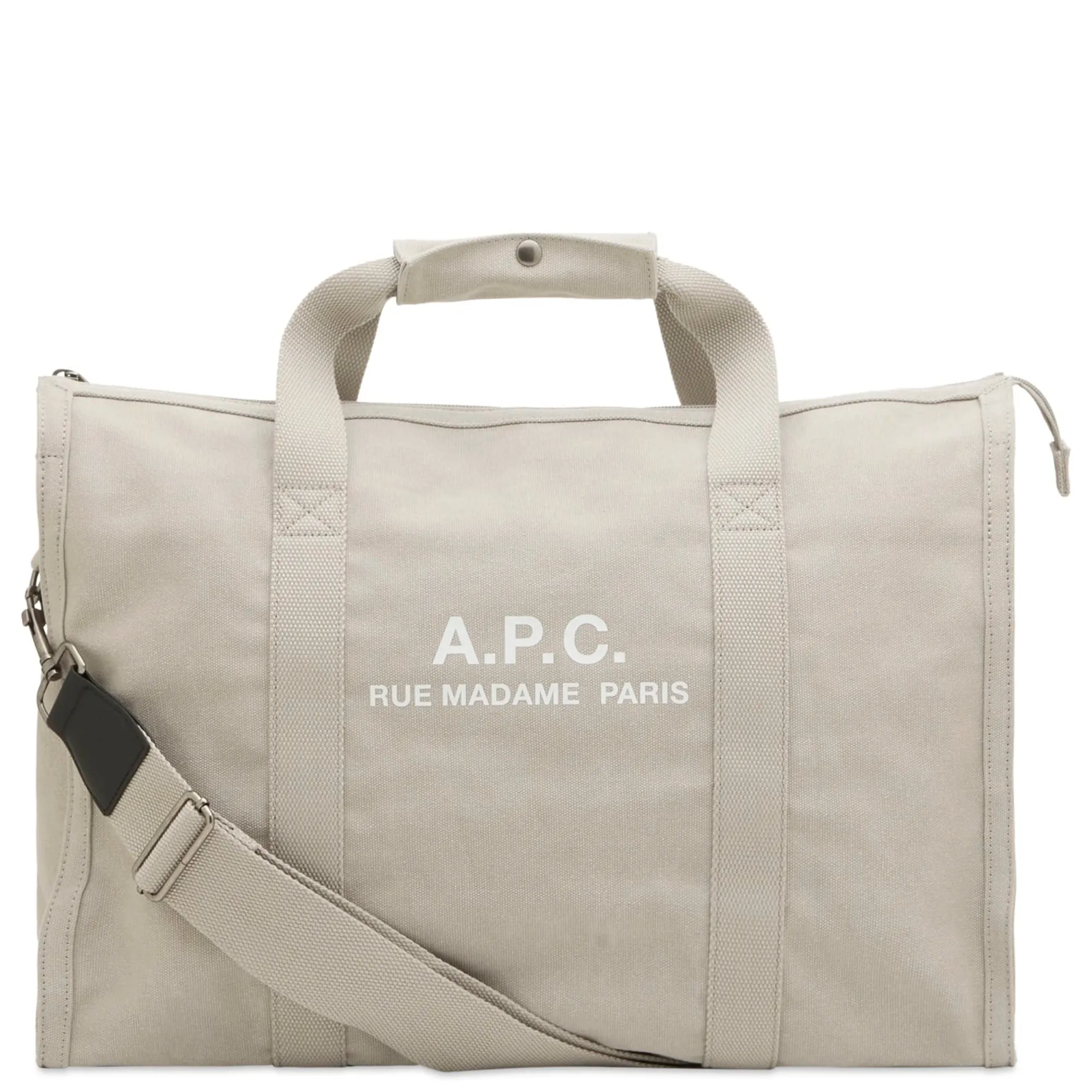 A.P.C. Men's Recuperation Gym Bag Light Grey