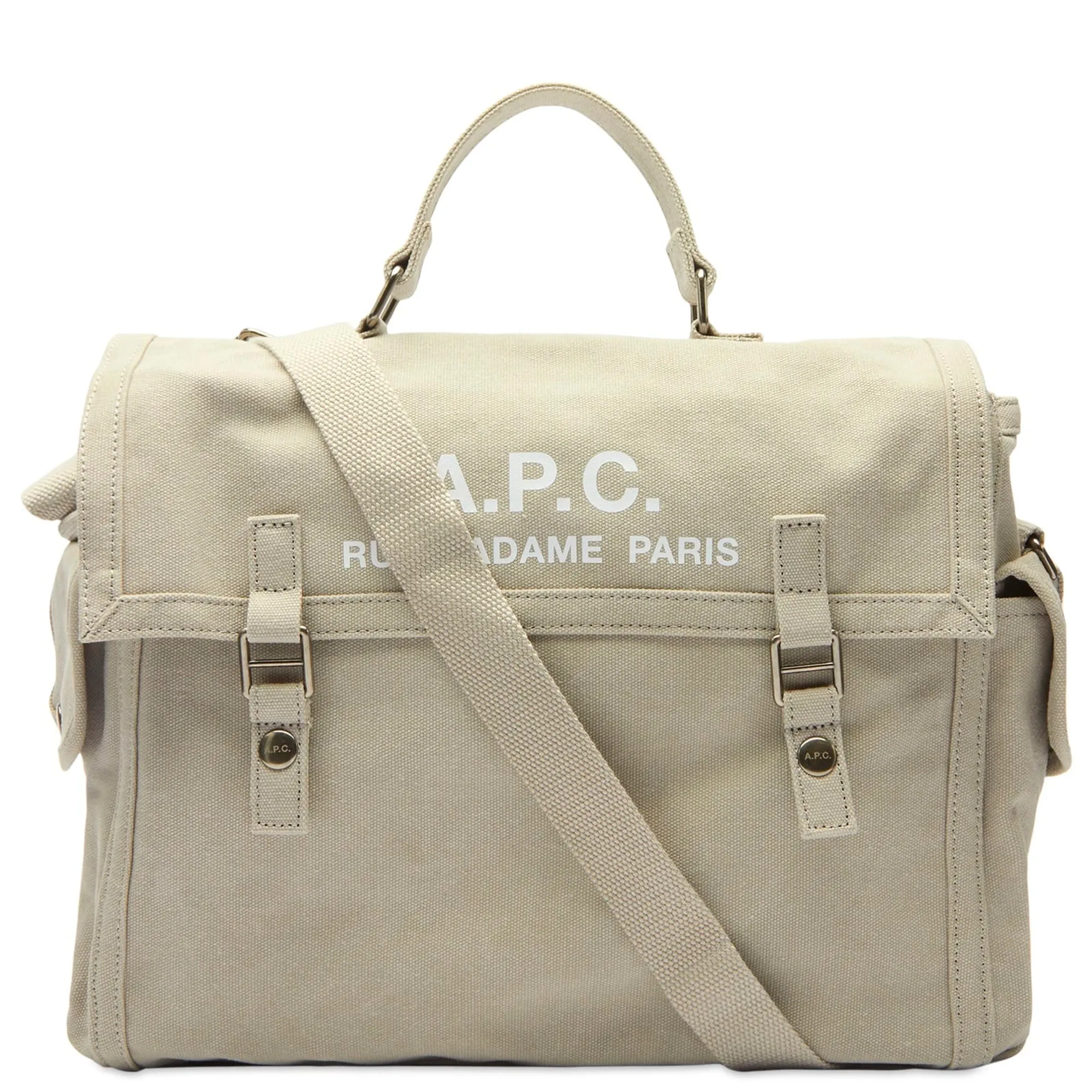 A.P.C. Men's Recuperation Messenger Bag Light Grey