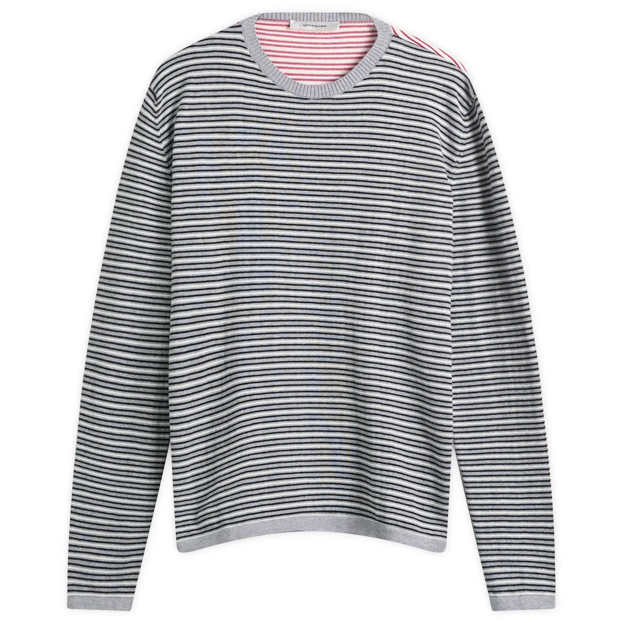 Gimaguas Women's Pablo Stripes Jumper Grey/Pink