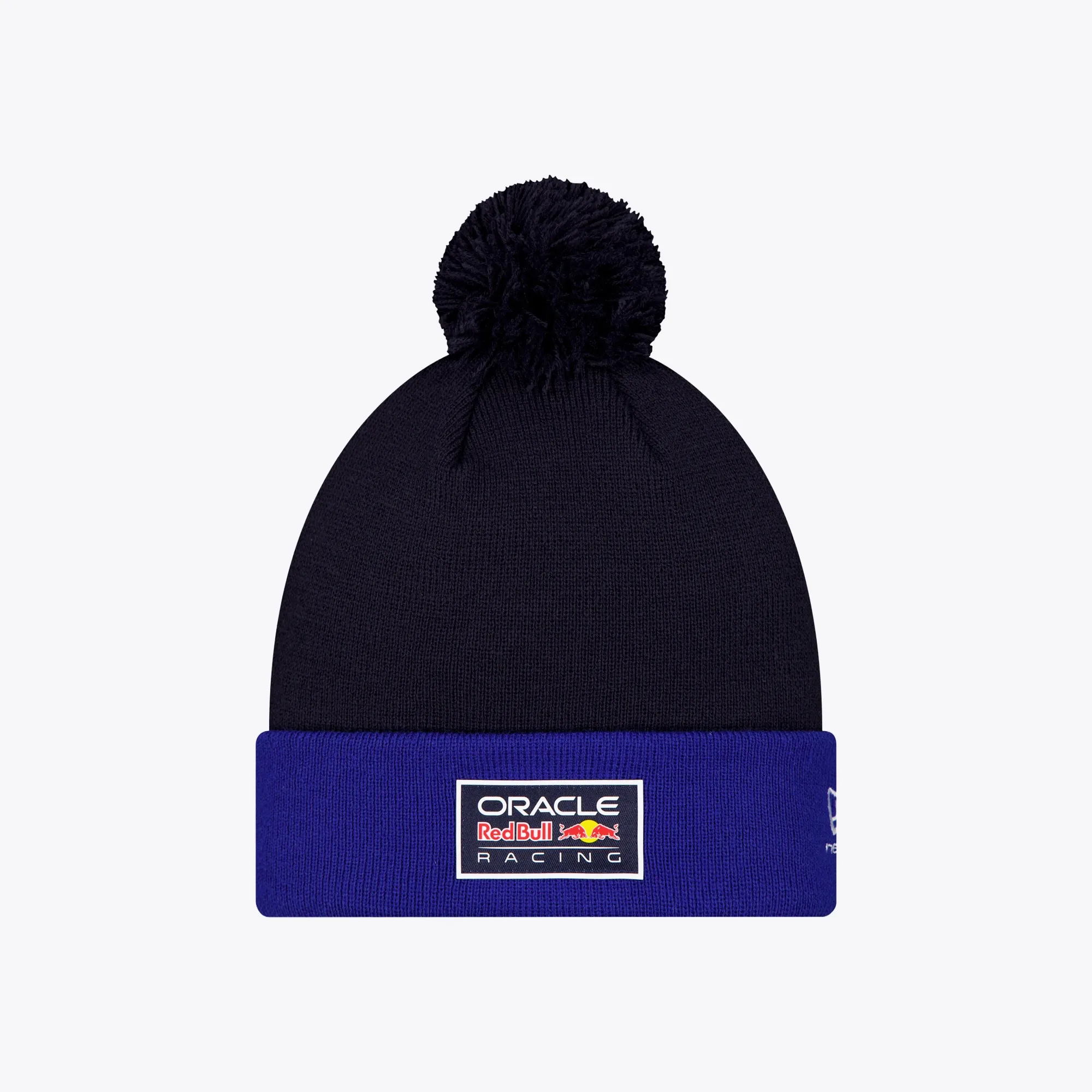 Red Bull Racing Essential Dark Blue Bobble Knit Beanie Hat New Era Cap adult unisex