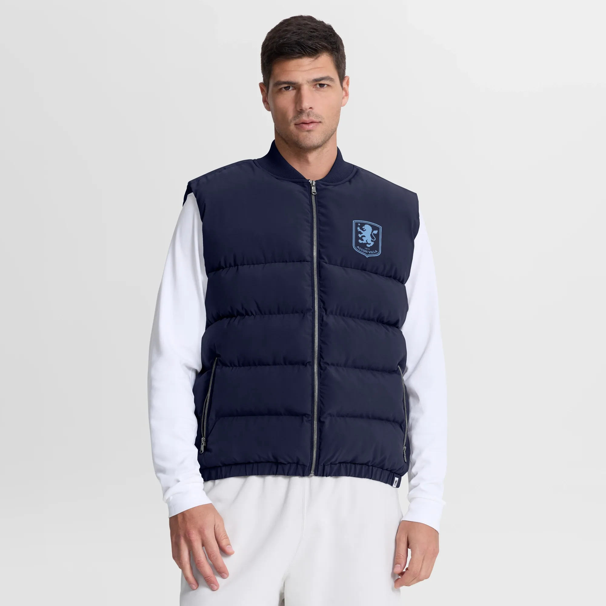 Aston Villa Padded Gilet - Maritime Blue - Mens