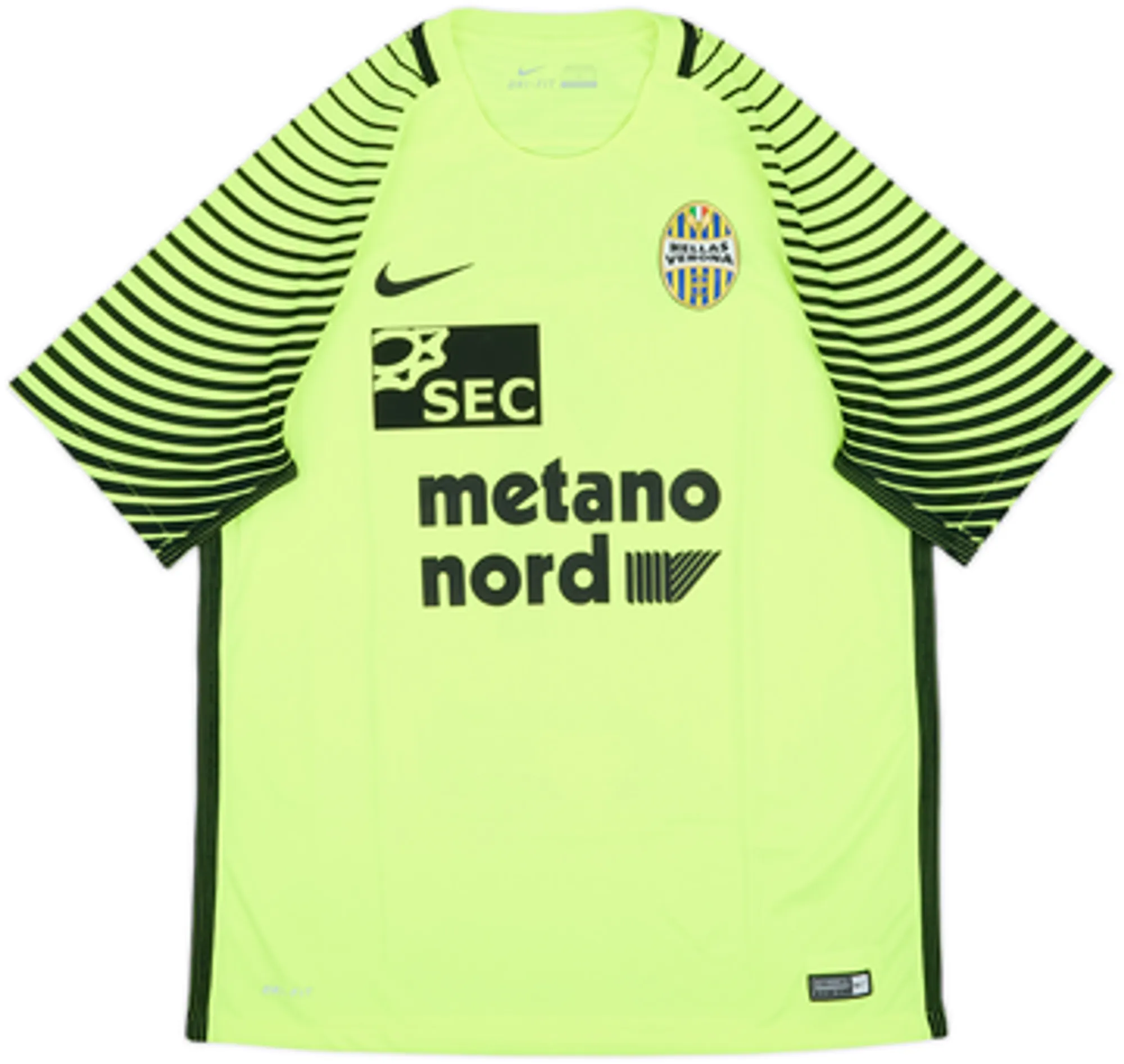 2016-17 Hellas Verona GK S/S Shirt Jorge #1 - 8/10 - (L)