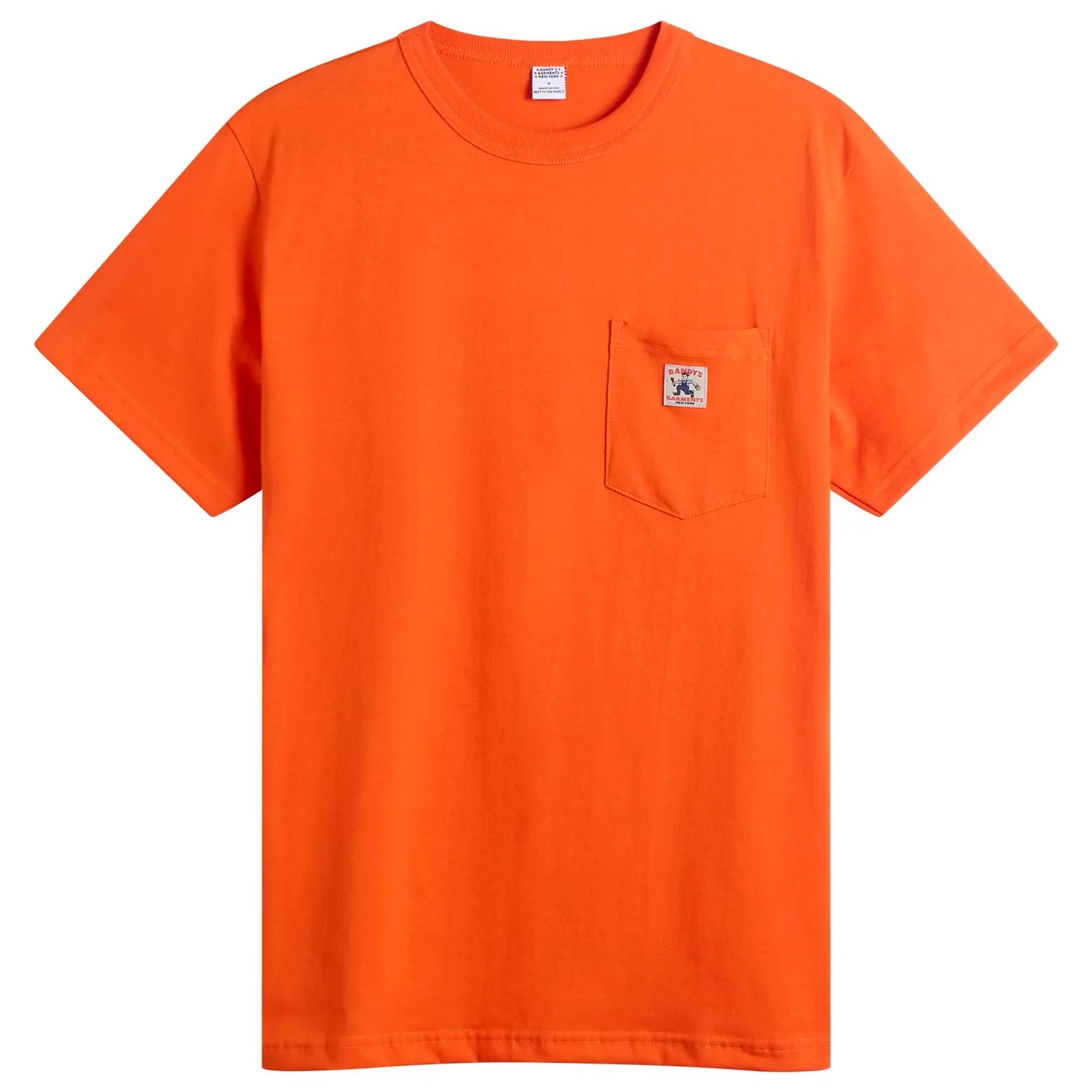 Randy’s Garments INC. Logo Pocket T-Shirt Orange