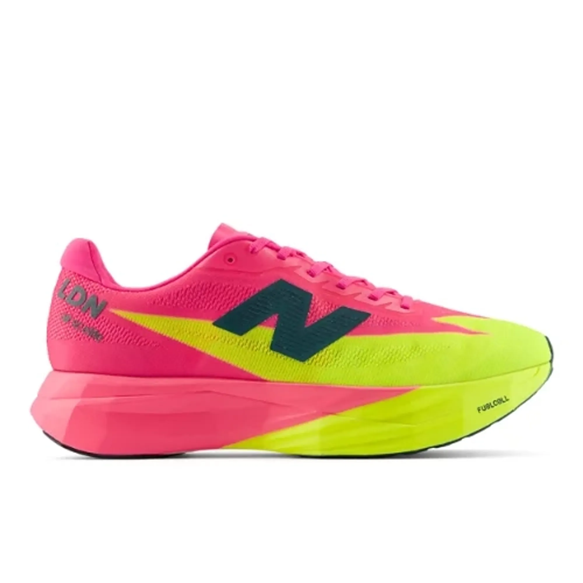 New Balance Men's TCS London Marathon SC Elitev5 in Green/Pink Synthetic