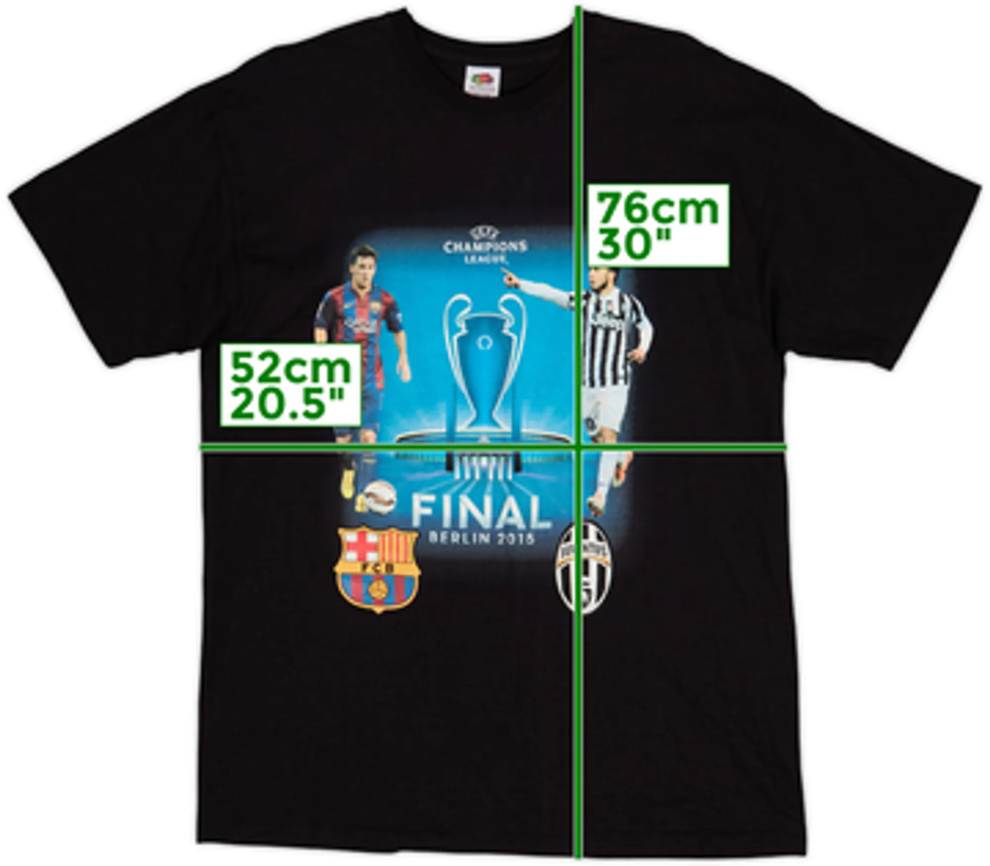 2015 Champions League Final Graphic Fan Shirt - 9/10 - (XL)