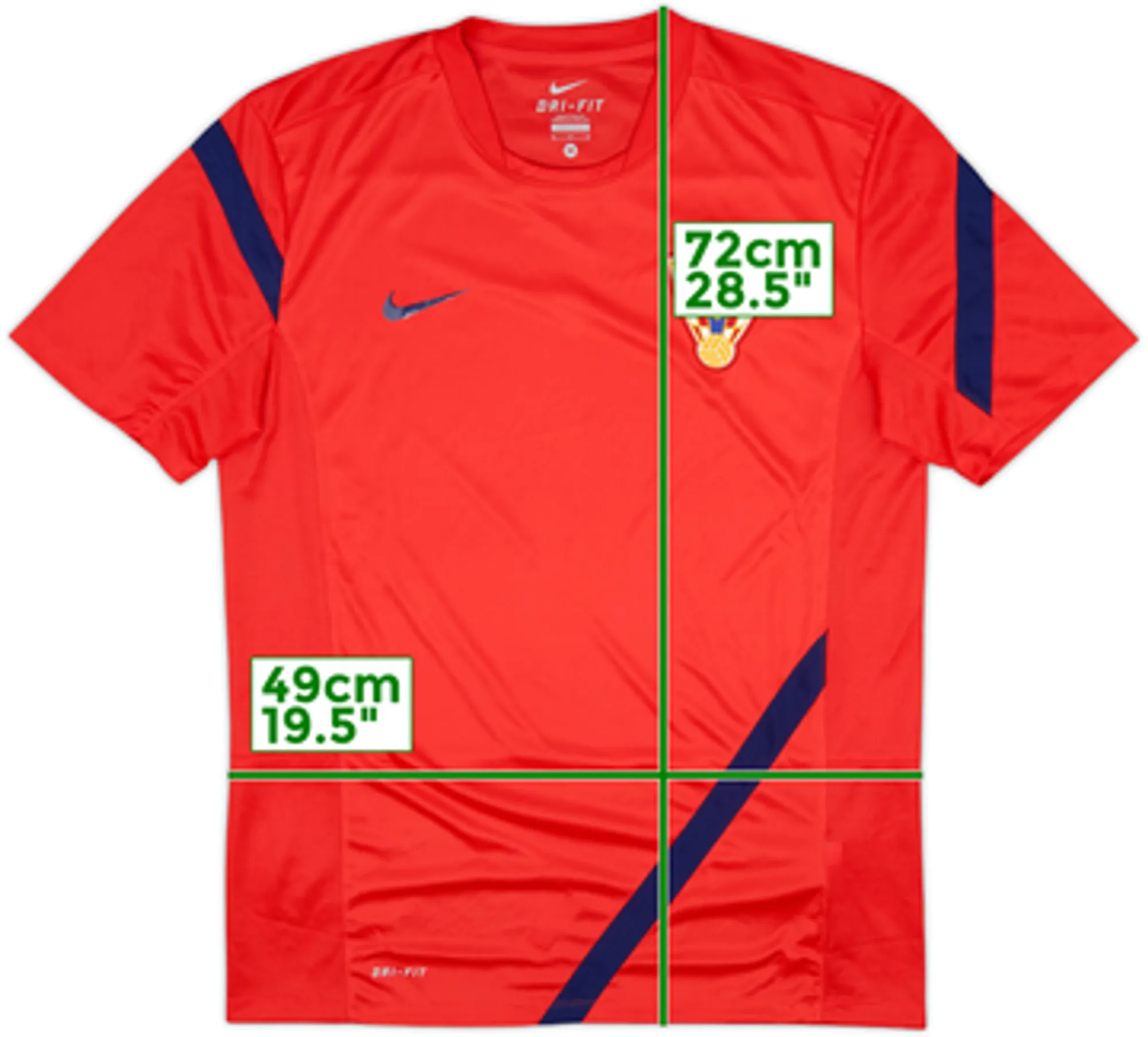 2012-14 Croatia Nike Training Shirt - 10/10 - (M)