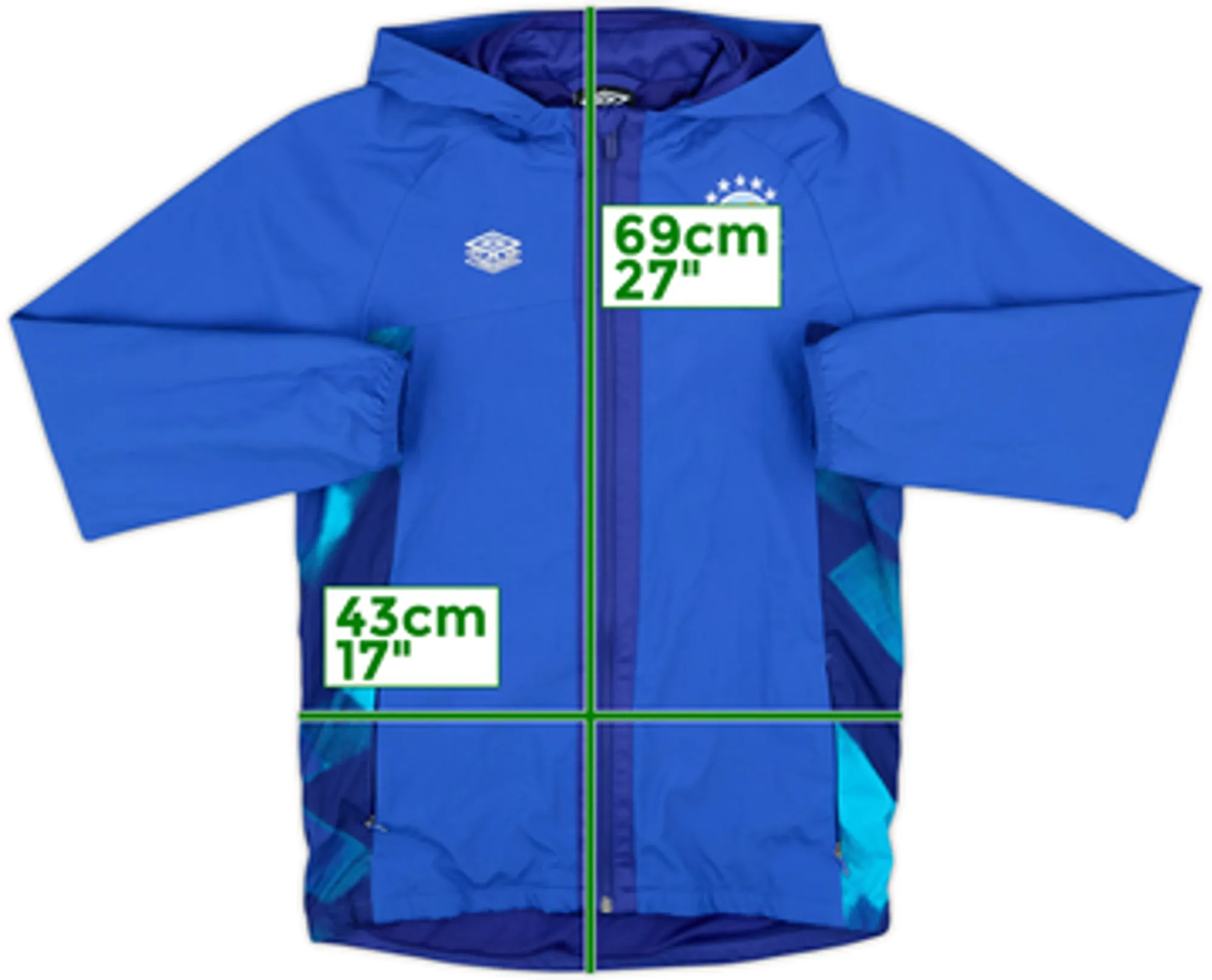 2021-22 Linfield Umbro Hooded Track Jacket - 9/10 - (L.Boys)