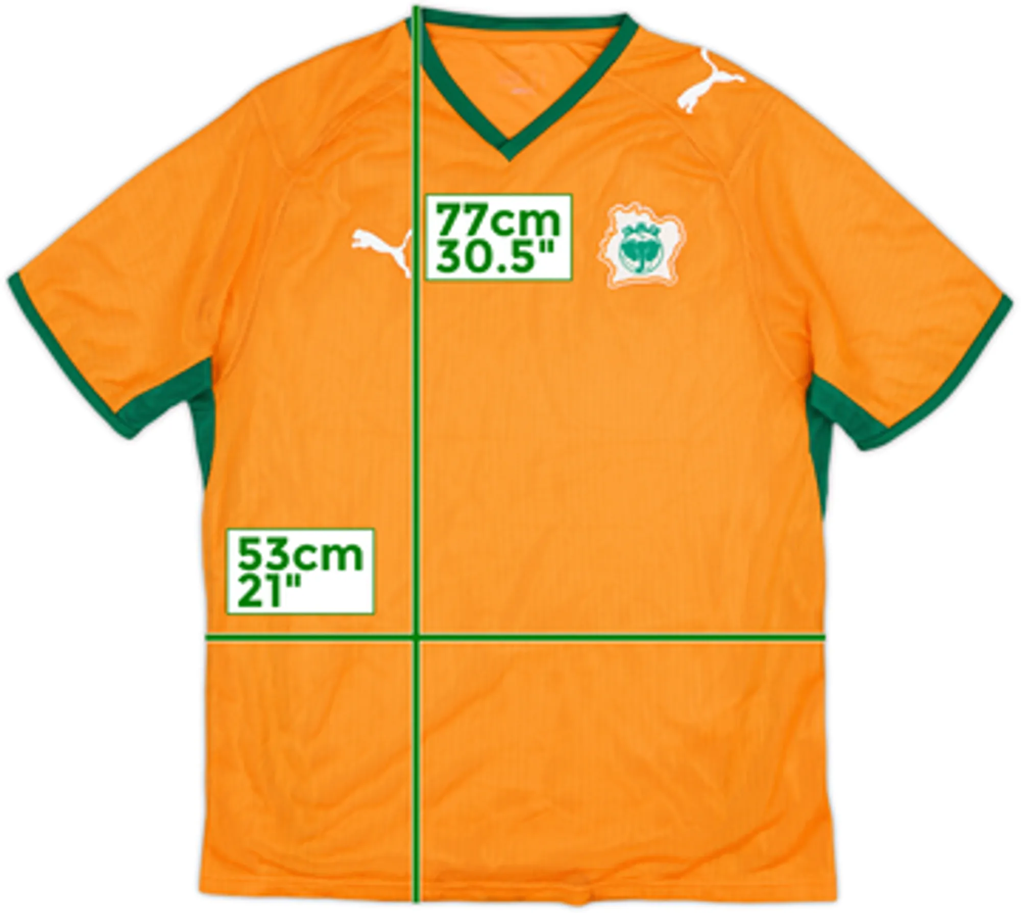 2008-10 Ivory Coast Home Shirt - 9/10 - (L)