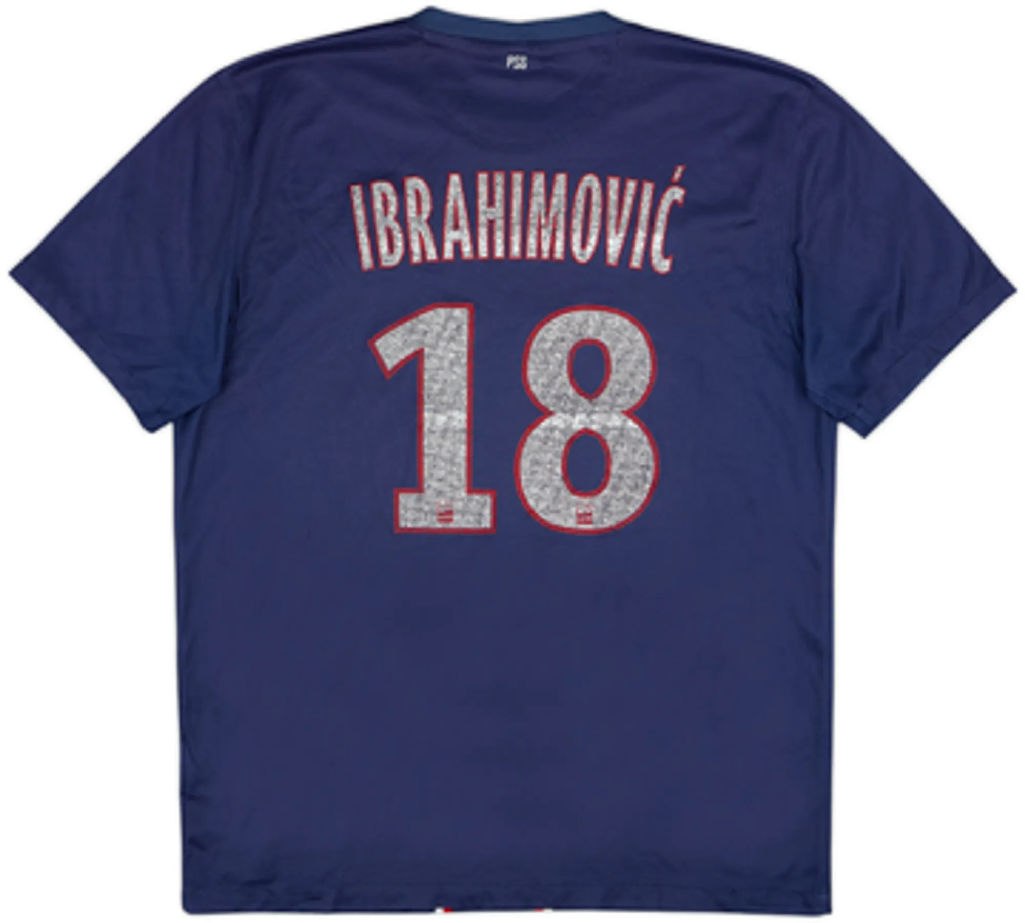 2012-13 Paris Saint-Germain Home Shirt Ibrahimovic #18 - 4/10 - (L)
