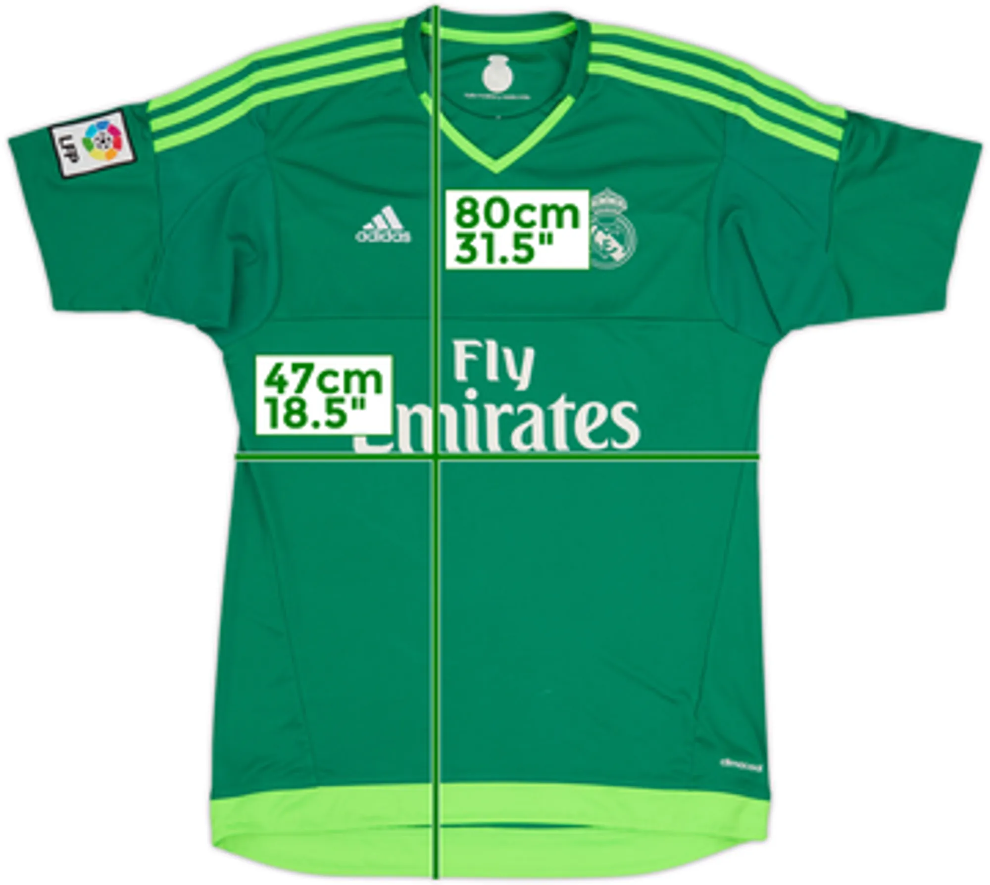 2015-16 Real Madrid S/S GK Shirt - 7/10 - (M)