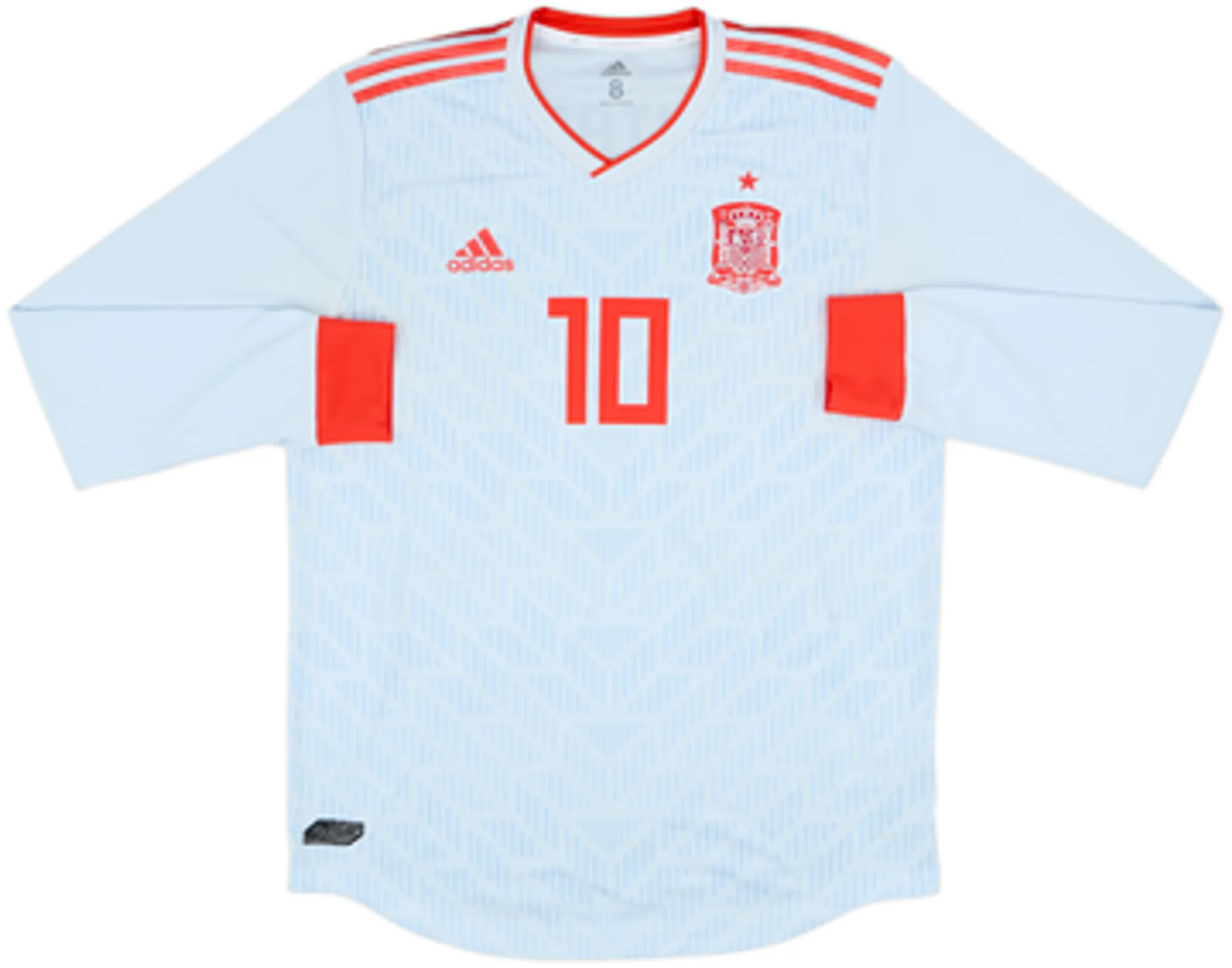 2018-19 Spain Player Issue Away L/S Shirt Thiago #10 - 8/10 - (L)