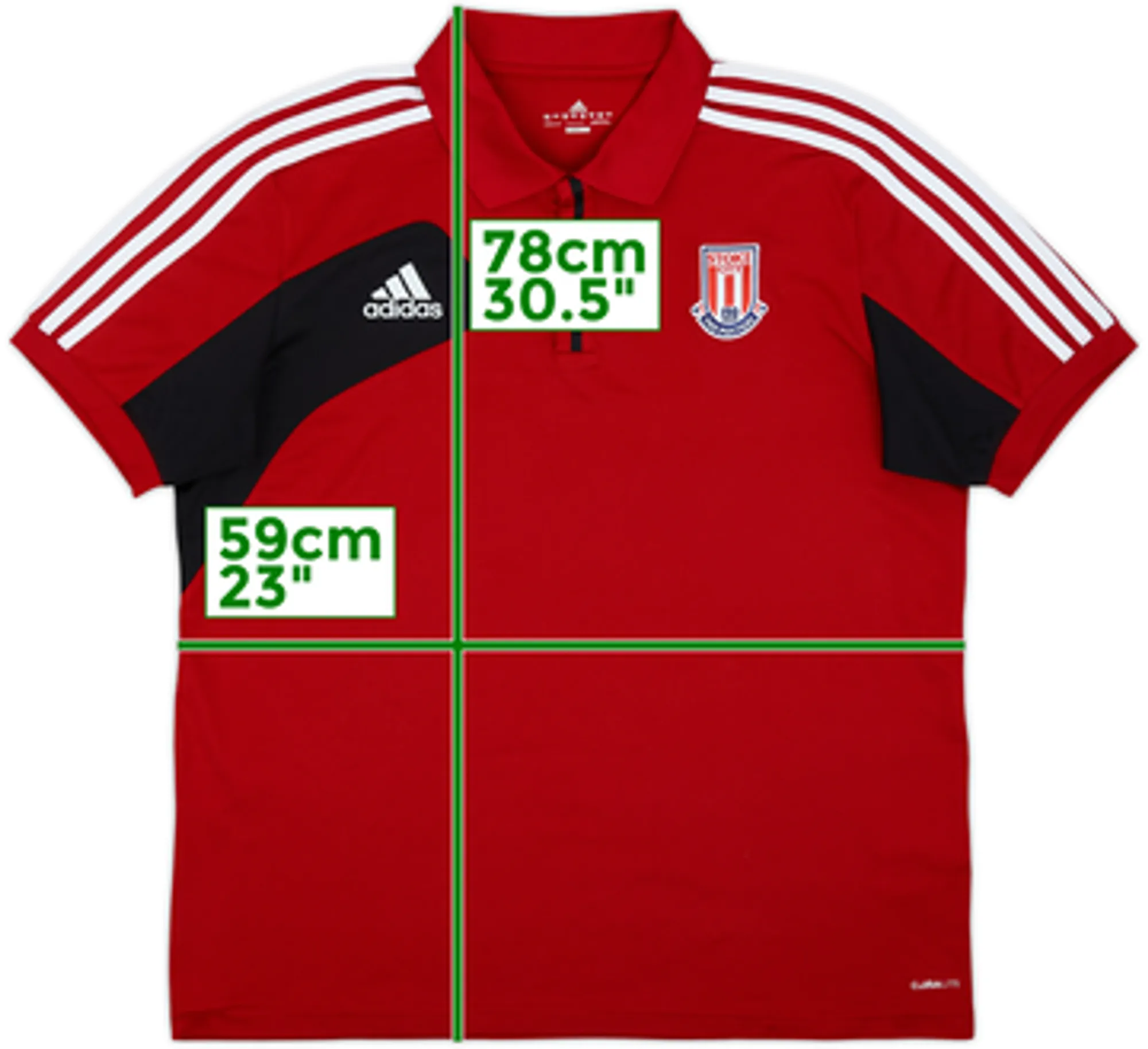 2012-13 Stoke City adidas Polo Shirt - 10/10 - (XL)