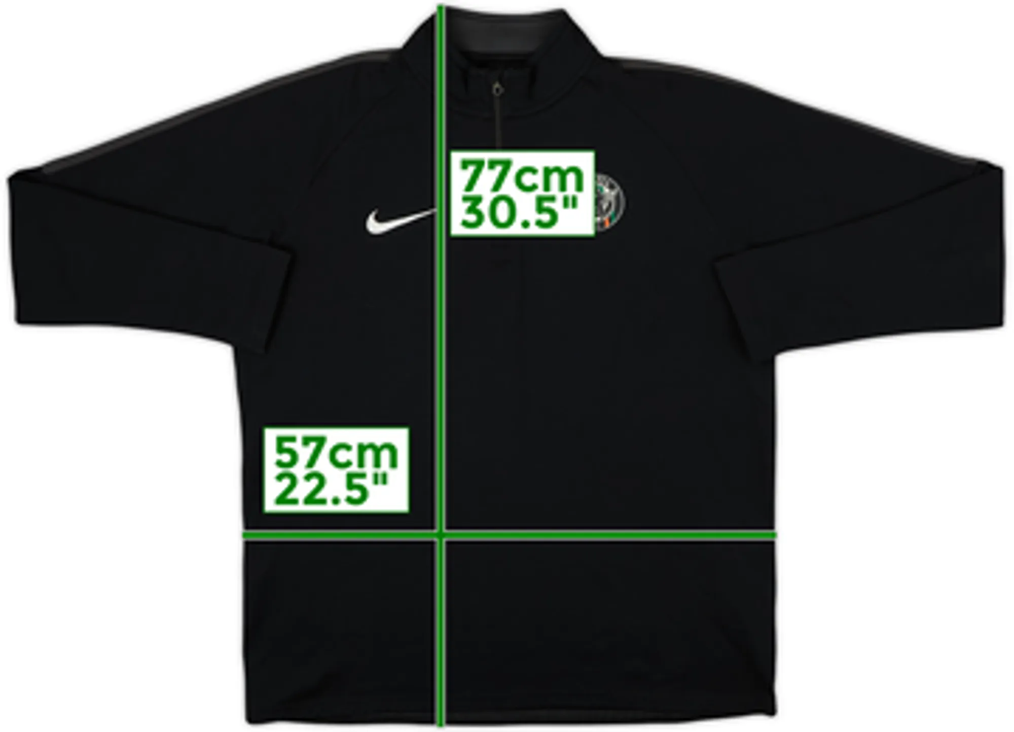 2018-19 Venezia Nike 1/4 Zip Drill Top - 7/10 - (L)