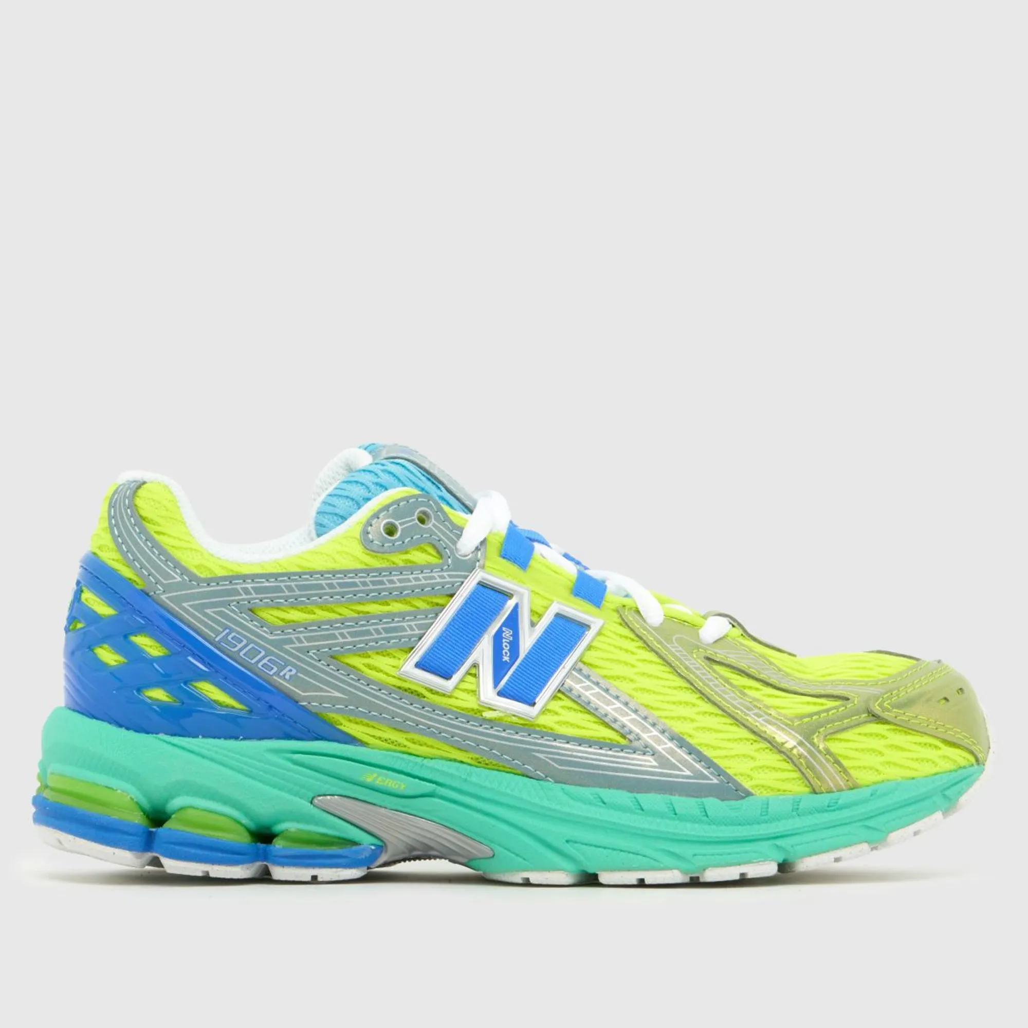 New Balance Kids 1906 Lace in Green/Blue Synthetic
