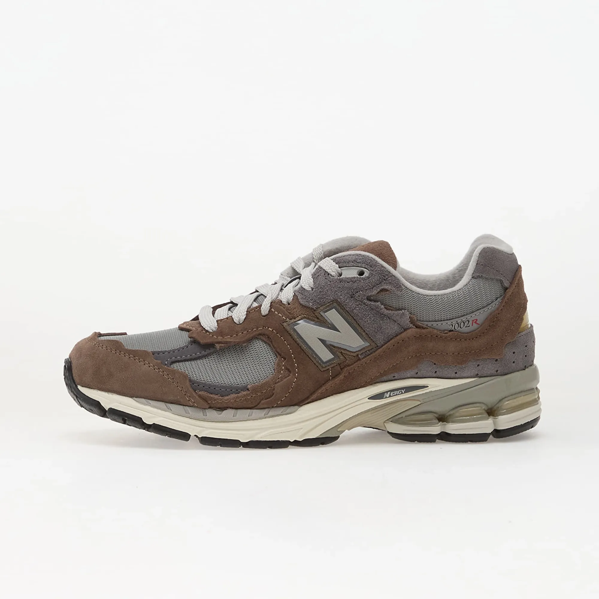New Balance Men's M2002D in Brown/Grey Suede/Mesh