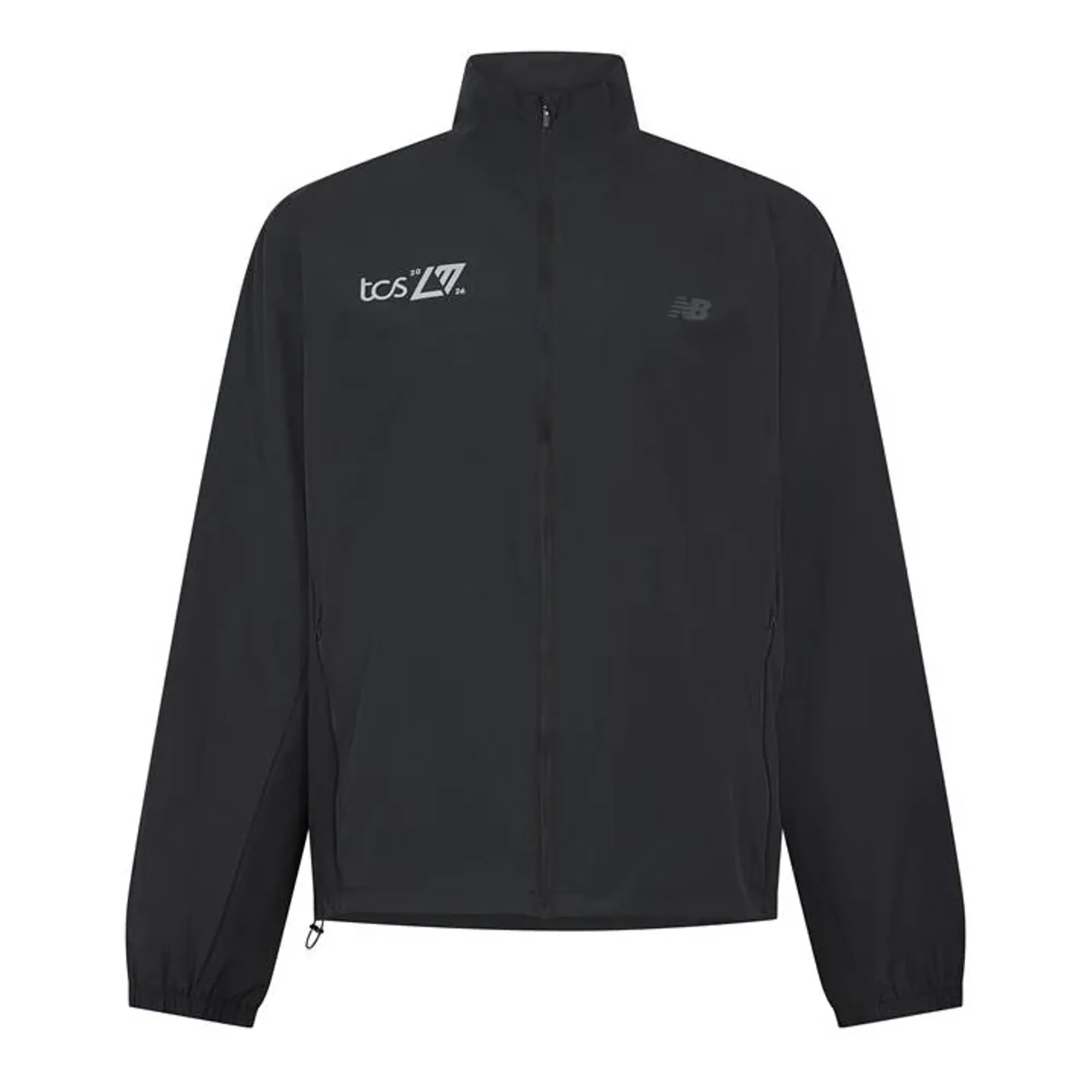New Balance Men's London Edition Fast Days Run Jacket in Black Polyester