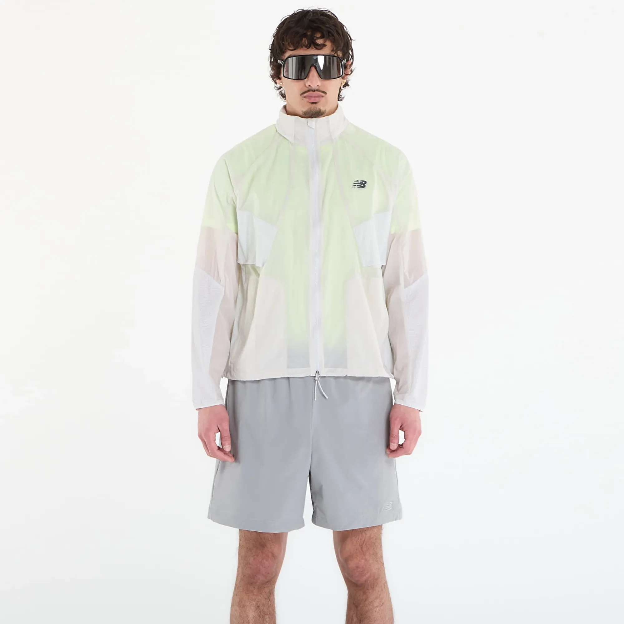 New Balance Men's RC Jacket in Grey Polywoven