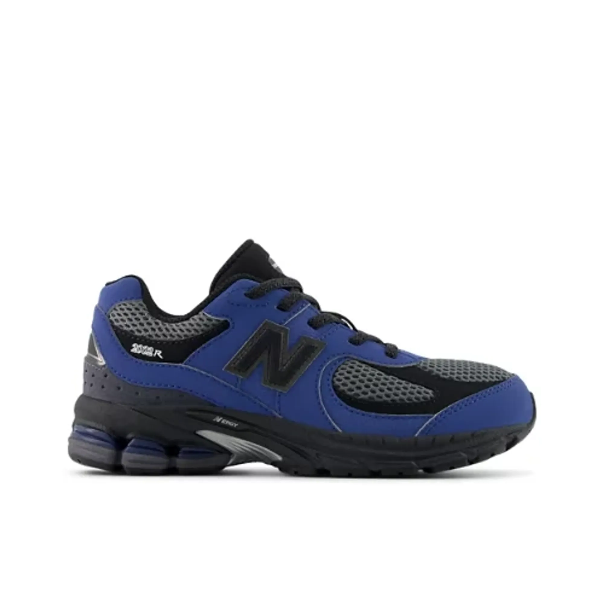 New Balance Kids 2002 Bungee Lace in Blue/Grey Synthetic