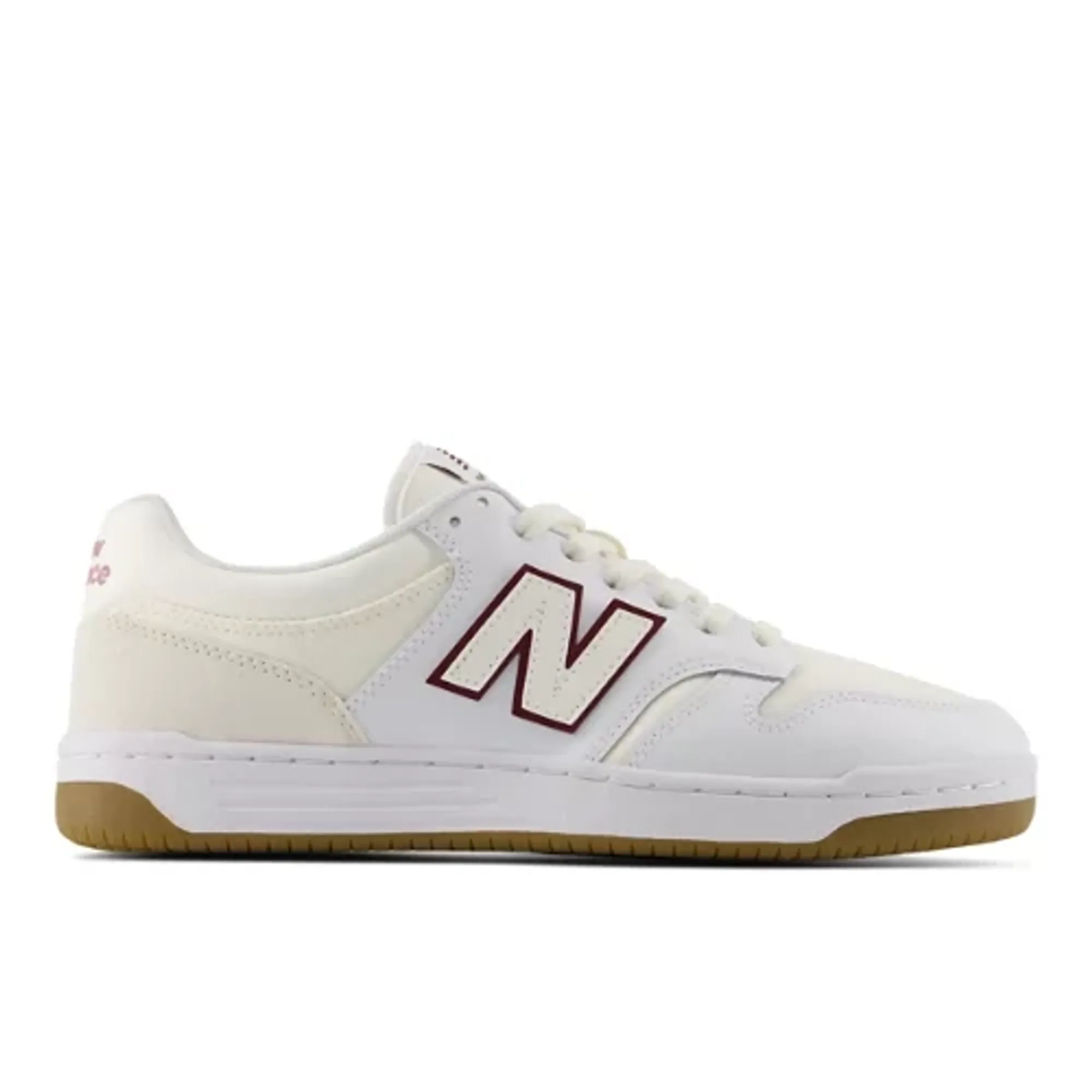 New Balance Unisex 480P in White/Red Mesh