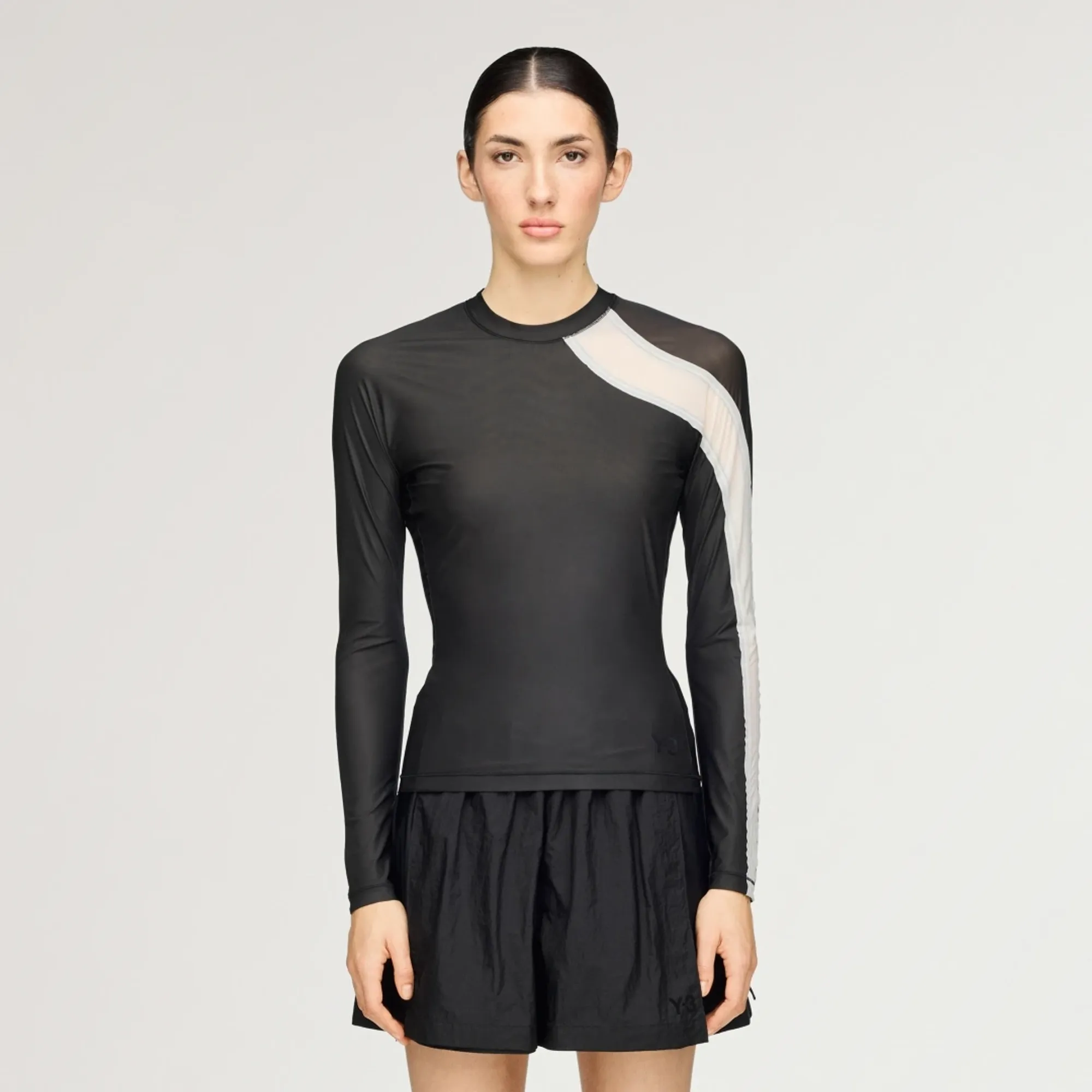 adidas Y-3 MESH FITTED Long-Sleeve Top Long-Sleeve Top