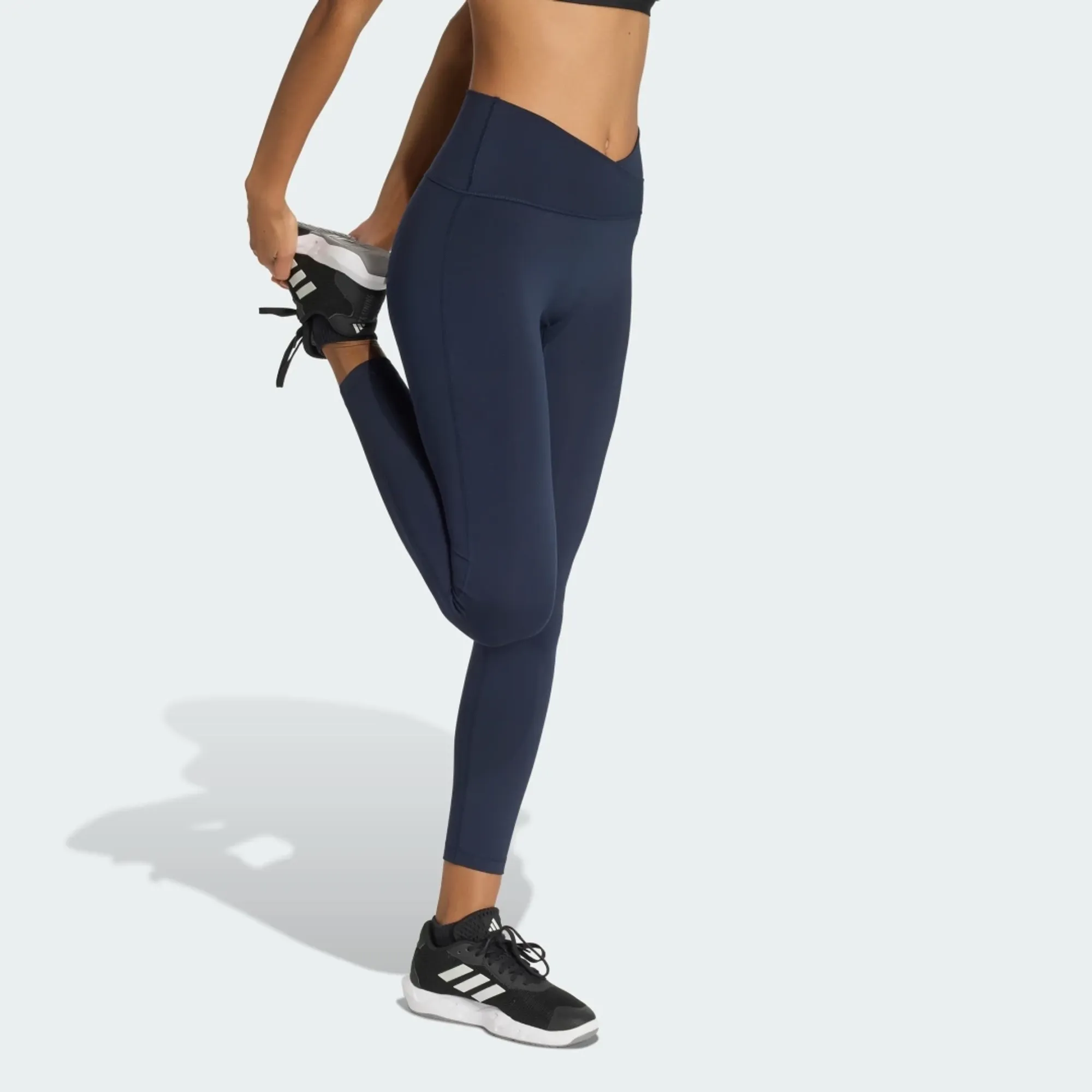 adidas 3 Stripes Studio All Me 7/8 X-Over Leggings