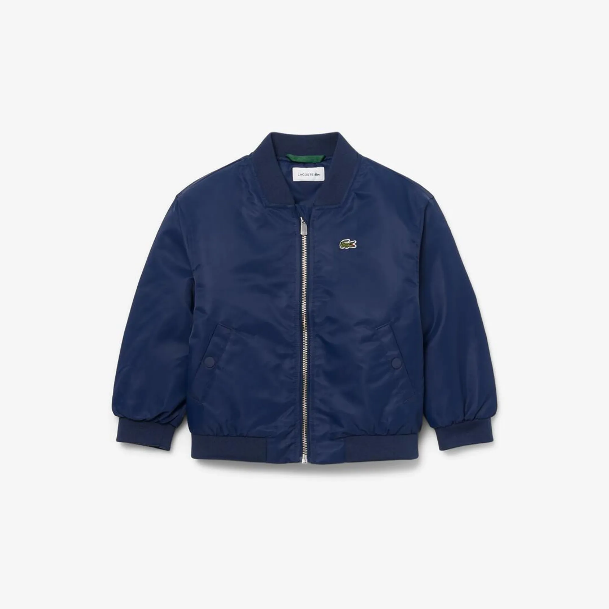 Lacoste Unisex Nylon Bomber Jacket - Midnight Blue