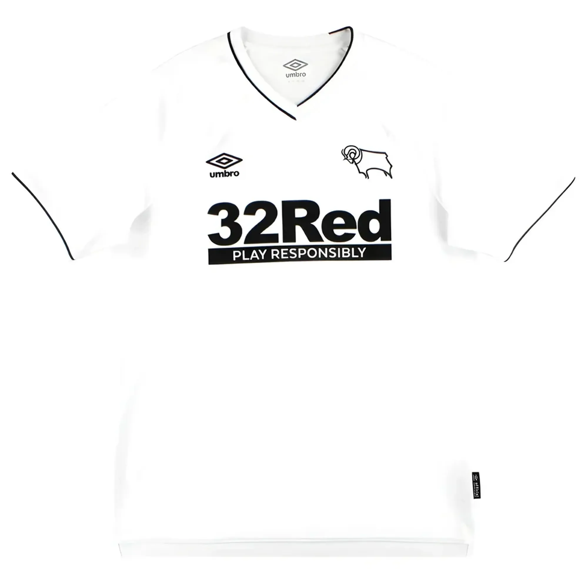 Derby County 2020-21 Home Shirt (S) (Excellent)