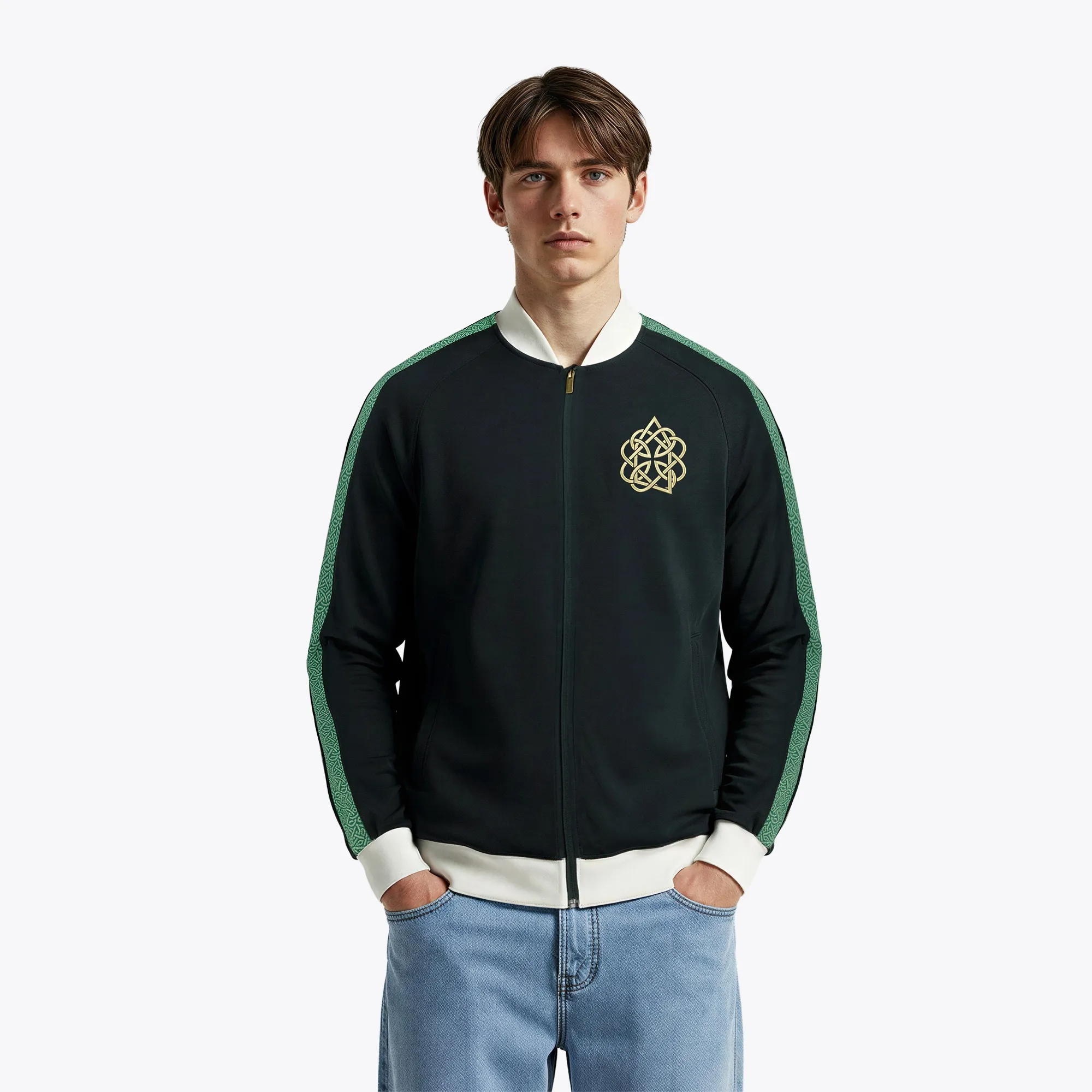 Everton St Patricks Day Tricot Track Jacket - Black - Unisex