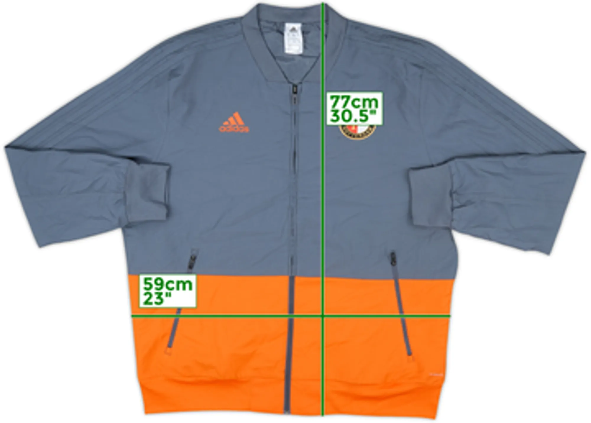 2017-18 Feyenoord adidas Track Jacket - 8/10 - (M)