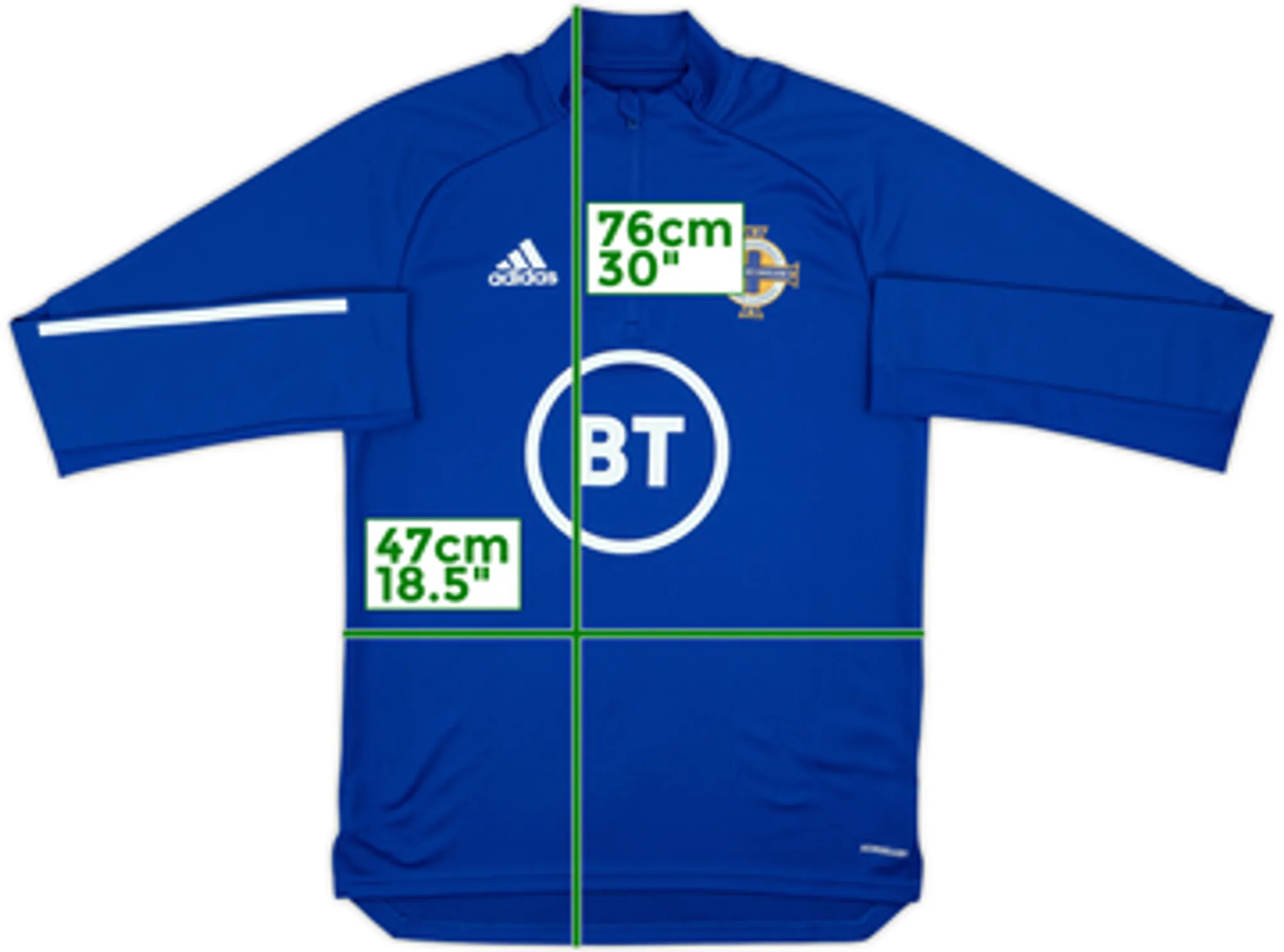 2019-20 Northern Ireland adidas Drill Top - 9/10 - (S)