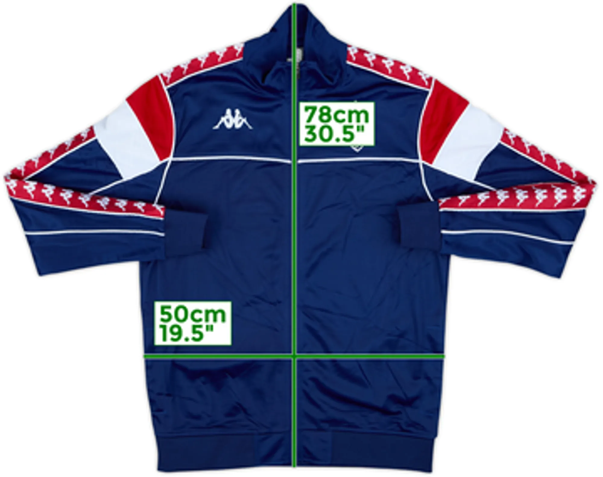 2019-20 Monaco Kappa Retro 'Kombat XX' Track Jacket - 8/10 - (L)