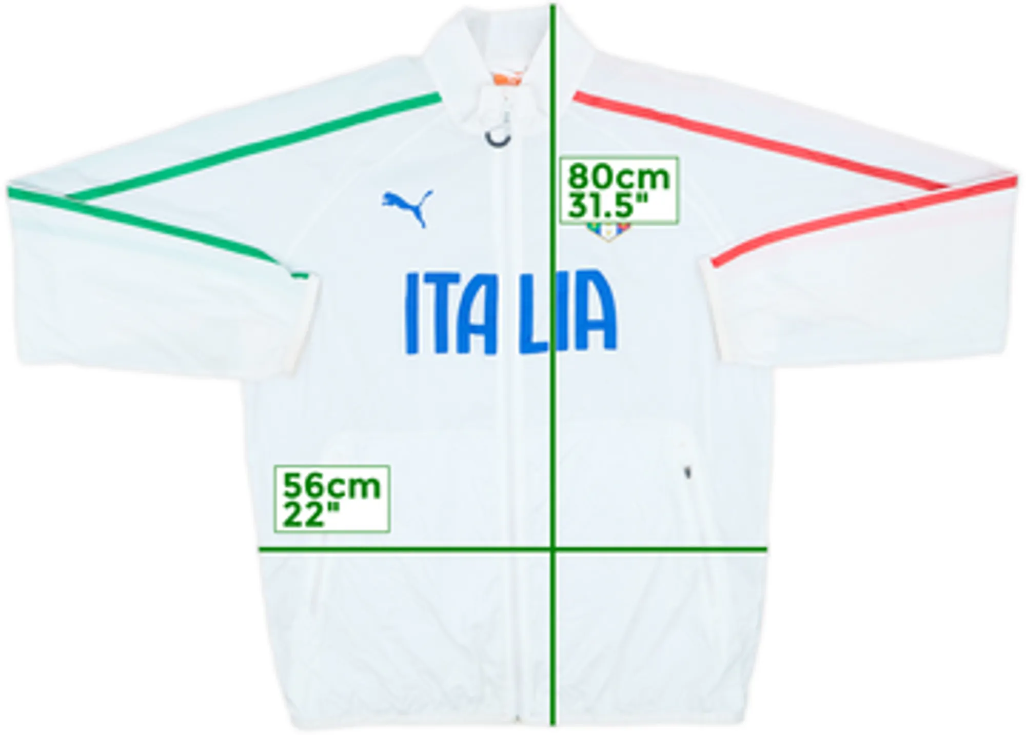 2014-16 Italy Puma Windbreaker Jacket - 8/10 - (L)