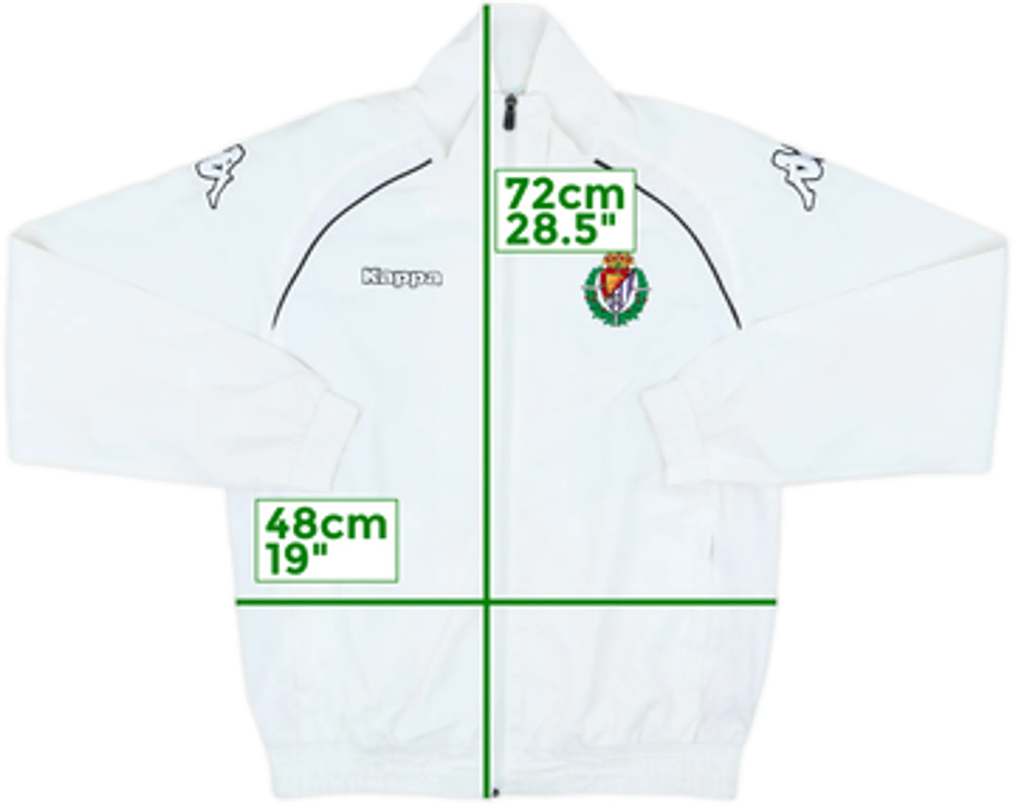 2011-12 Real Valladolid Kappa Track Jacket - 7/10 - (S)