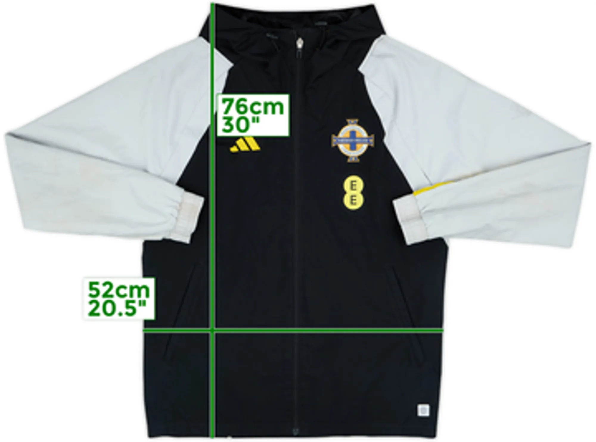 2022-24 Northern Ireland adidas Hooded Rain Jacket - 5/10 - (S)