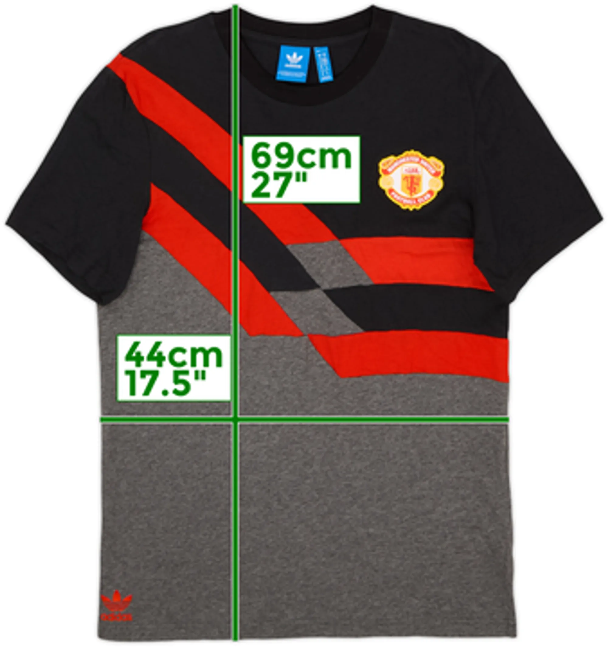 2016-17 Manchester United adidas Originals Cotton Tee - 9/10 - (M)